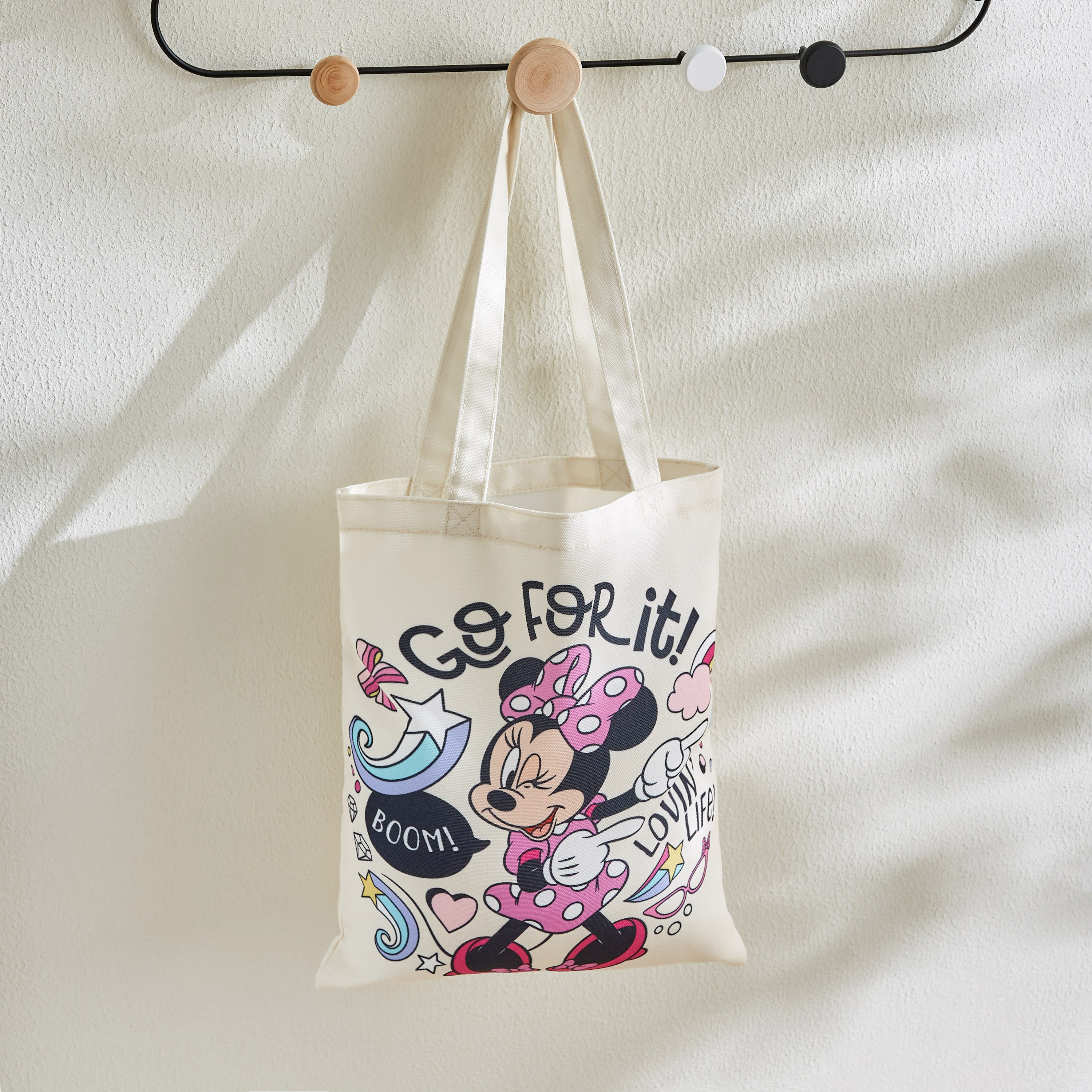 شنطة توتي قطنية بتصميم ميكي - 35x40 سم-hbxkidsandyouth-playroom-stationery-image-1
