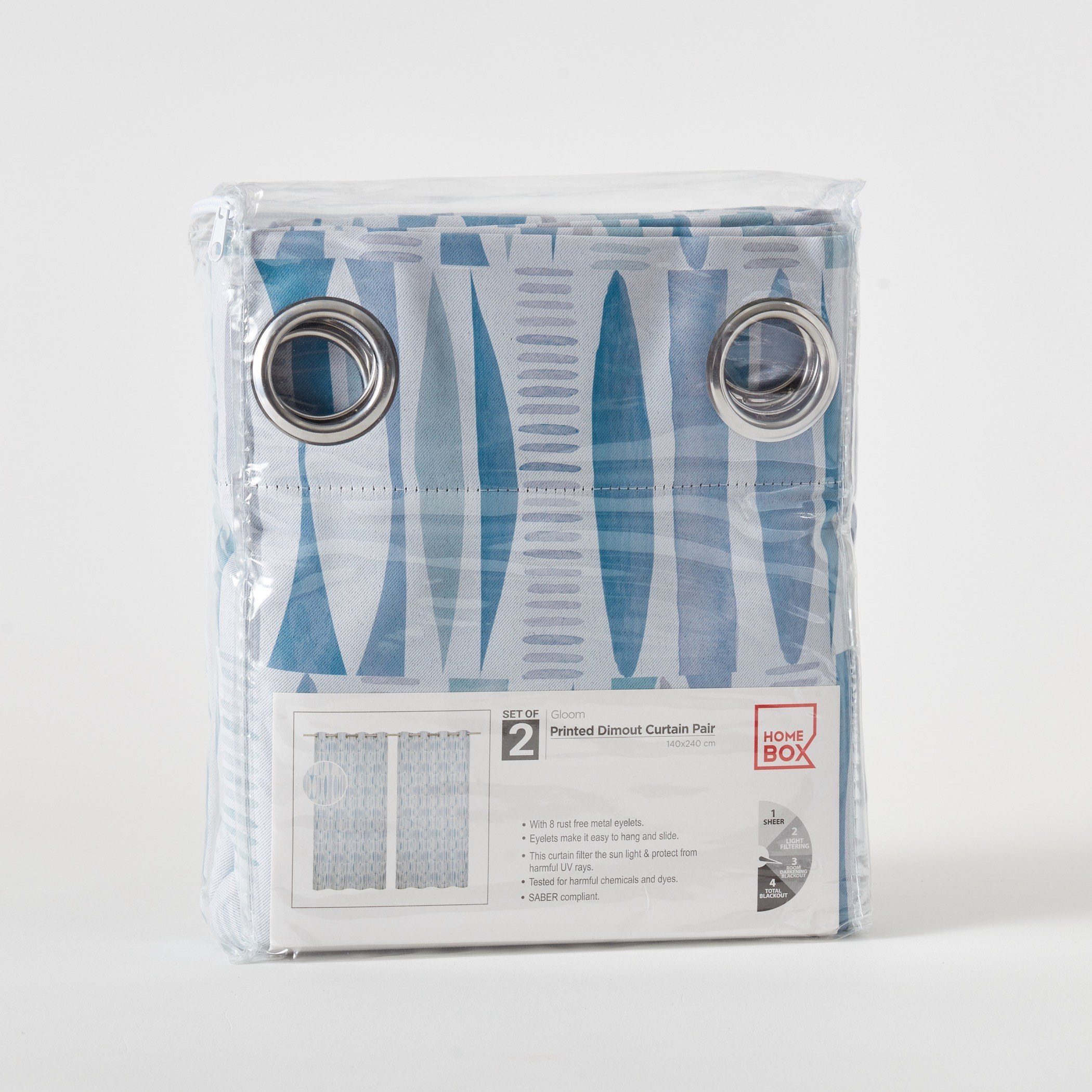 Gloom Dora 2-Piece Printed Dimout Curtain Set - 140x240 cm-hbxhomeware-hbxdecorandfurnishings-image-5