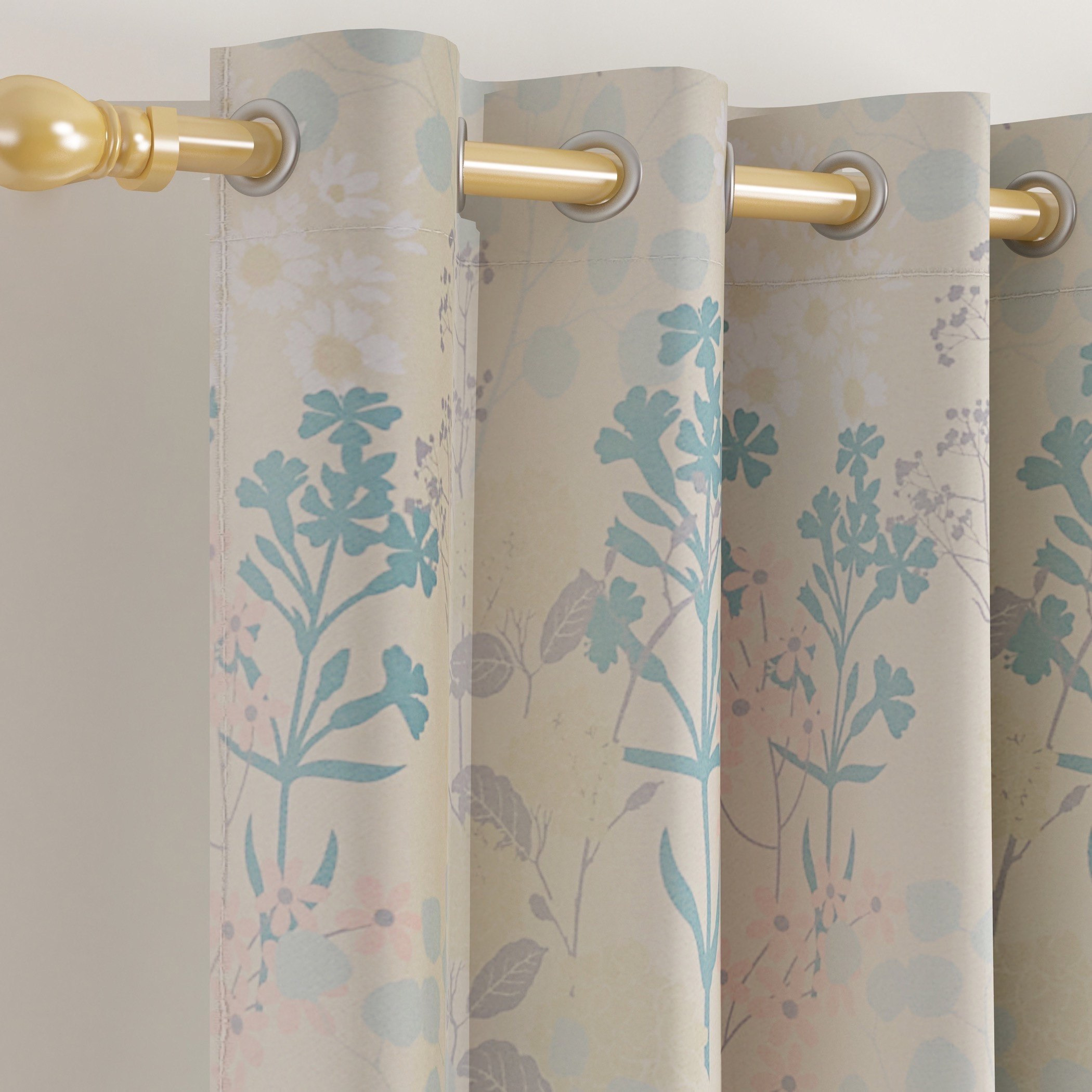 طقم ستائر ديم أوت طويلة جدّا بطبعات من قطعتين سيينا من جلوم- 140x300 سم-hbxhomeware-hbxdecorandfurnishings-image-2