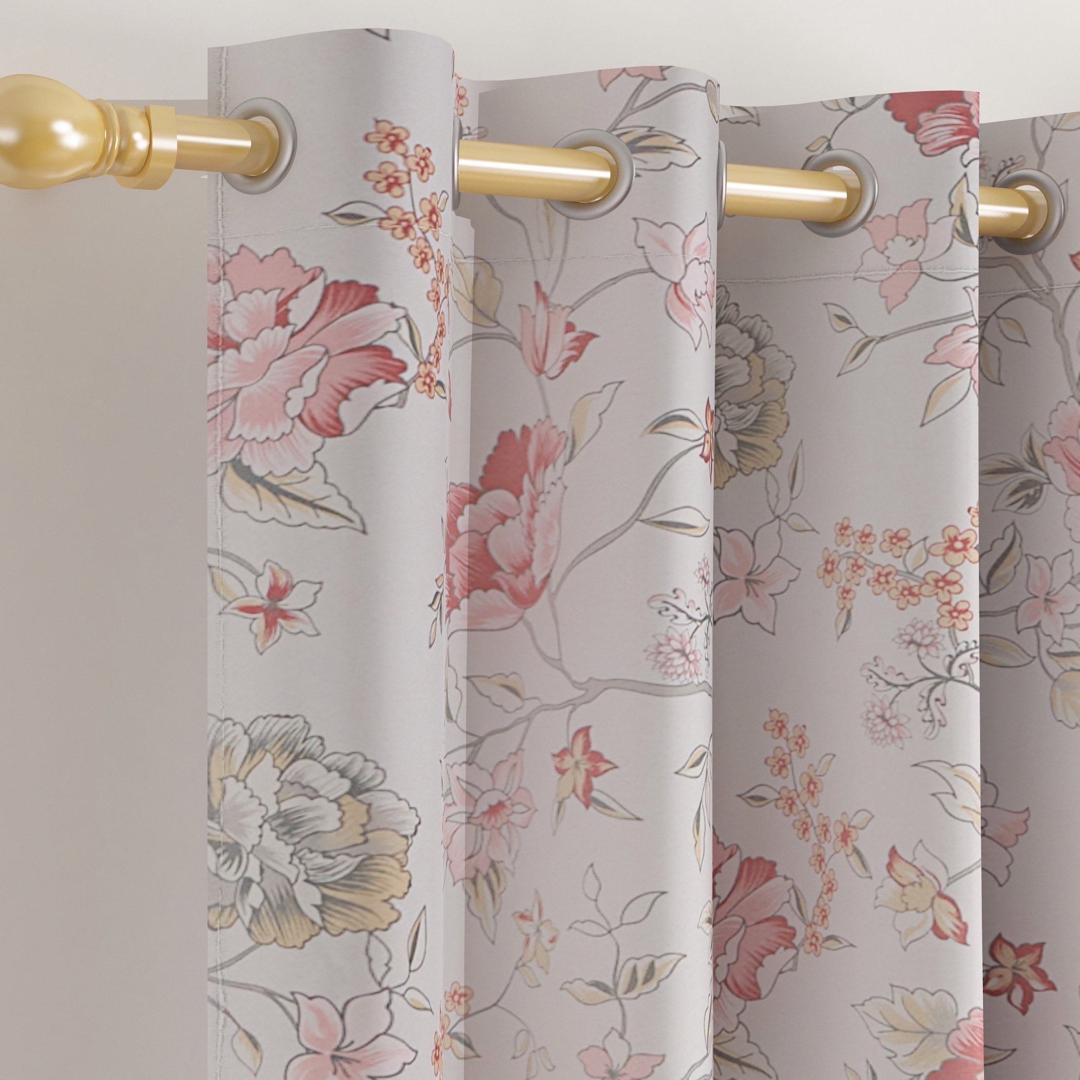 Gloom Loretta  2-Piece Printed Extra Long Dimout Curtain Set - 140x300 cm-hbxhomeware-hbxdecorandfurnishings-image-2