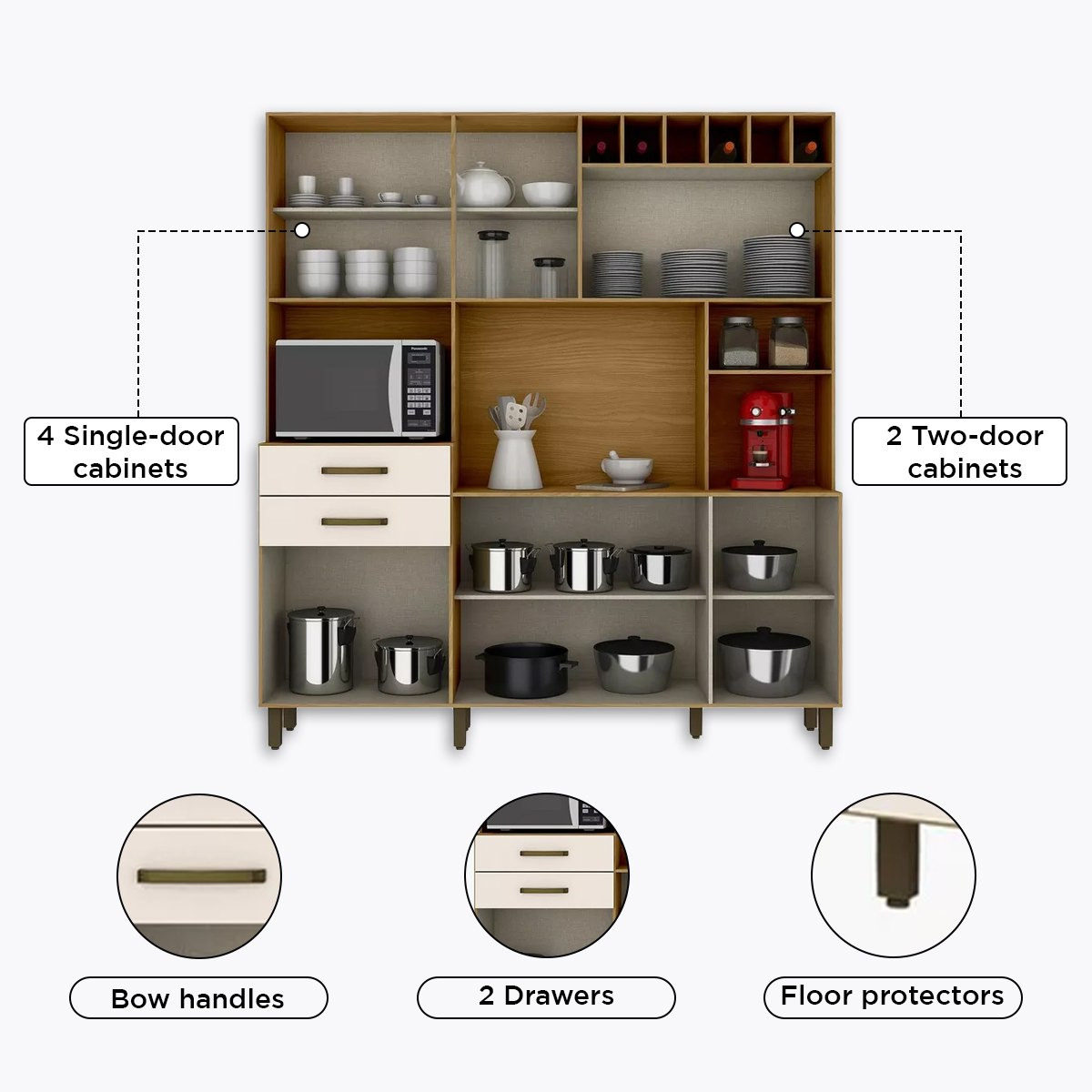وحدة تخزين وميكروويف متعددة الاستخدامات من أوتس-hbxfurniture-diningroom-buffetsandsideboards-image-6