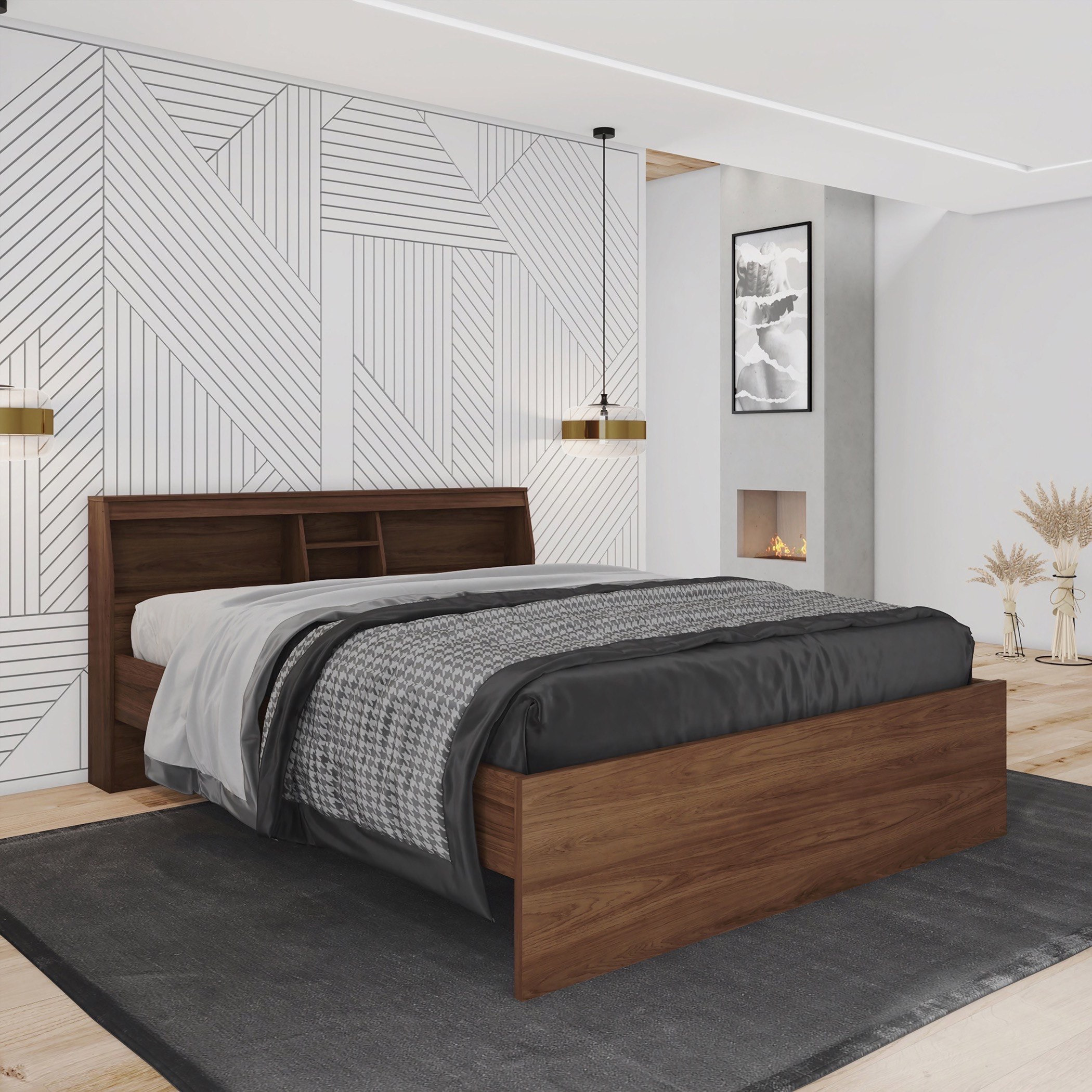 Movo Oscar 5-Piece King Bedroom Set - 180x200 cm-hbxbedroom-bedsandbedsets-bedroomsets-king-image-3