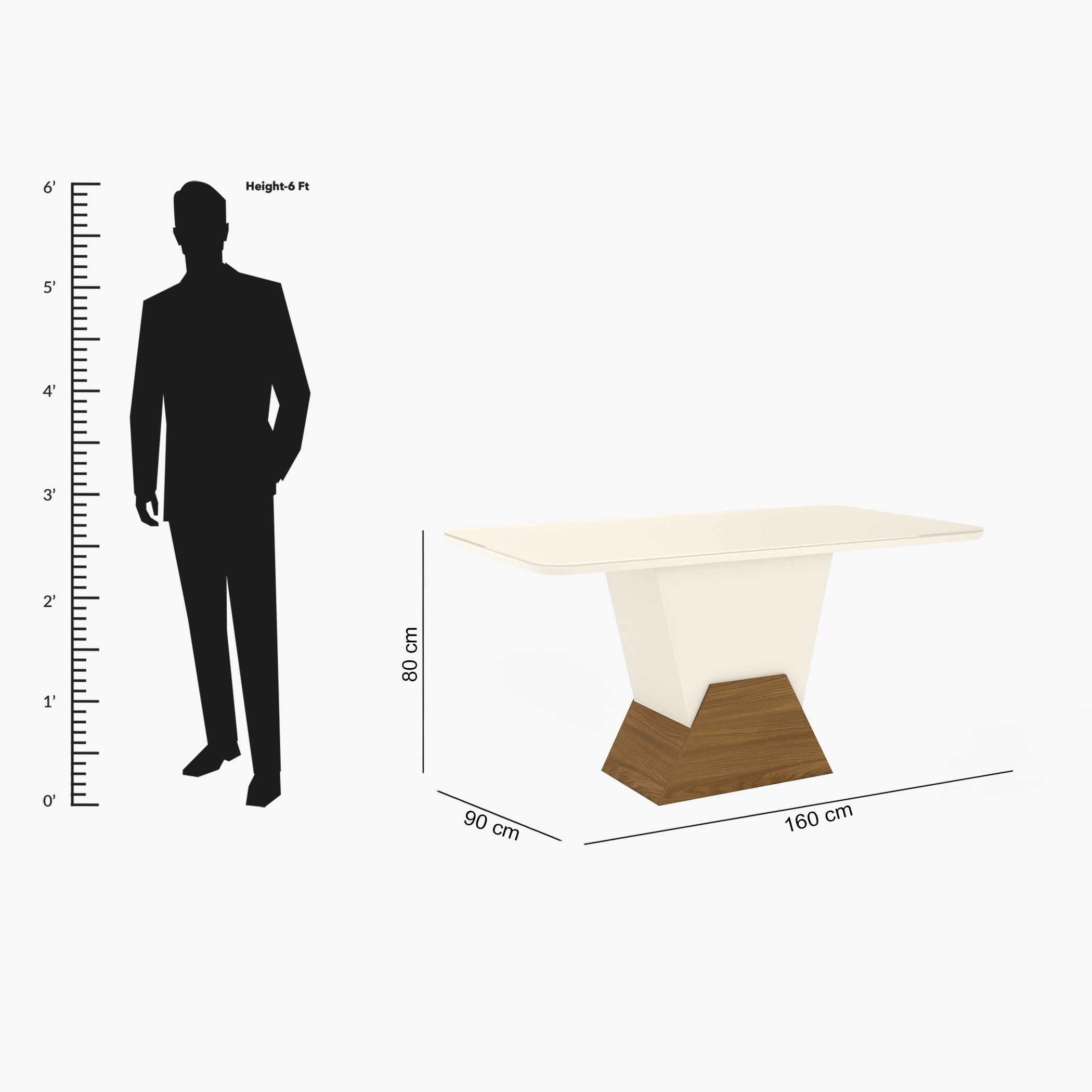 طاولة سفرة 6 مقاعد بسطح زجاج من أوتوس-hbxdiningroom-diningtablesandsets-diningtables-sixseater-image-8