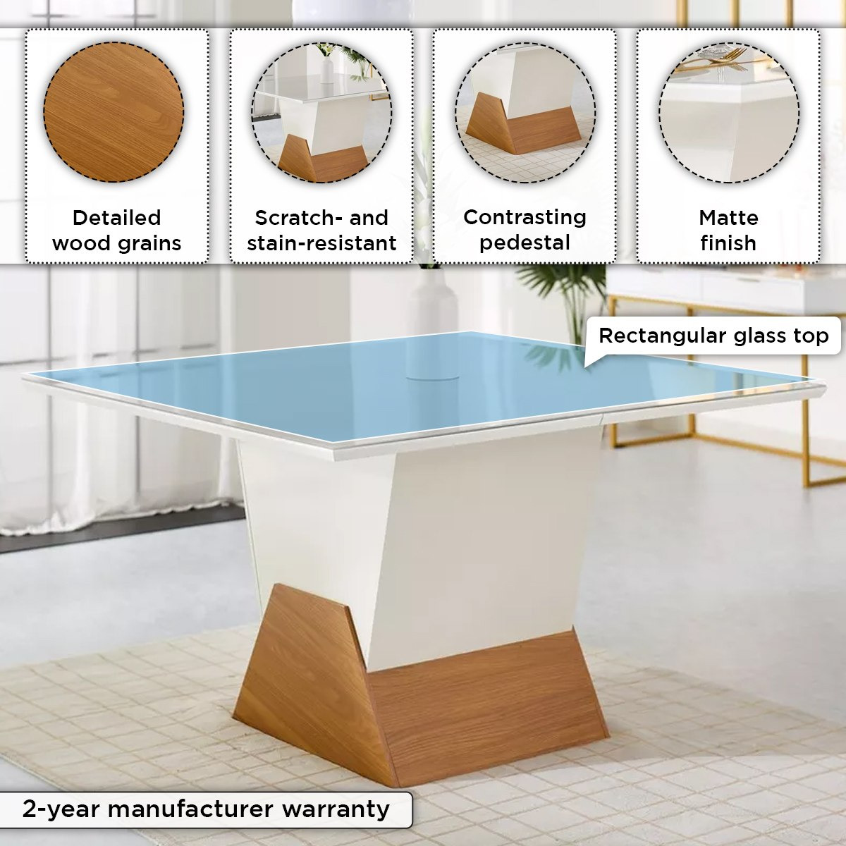 طاولة سفرة لـ8 مقاعد من أوتس-hbxfurniture-diningroom-diningtables-eightseater-image-8