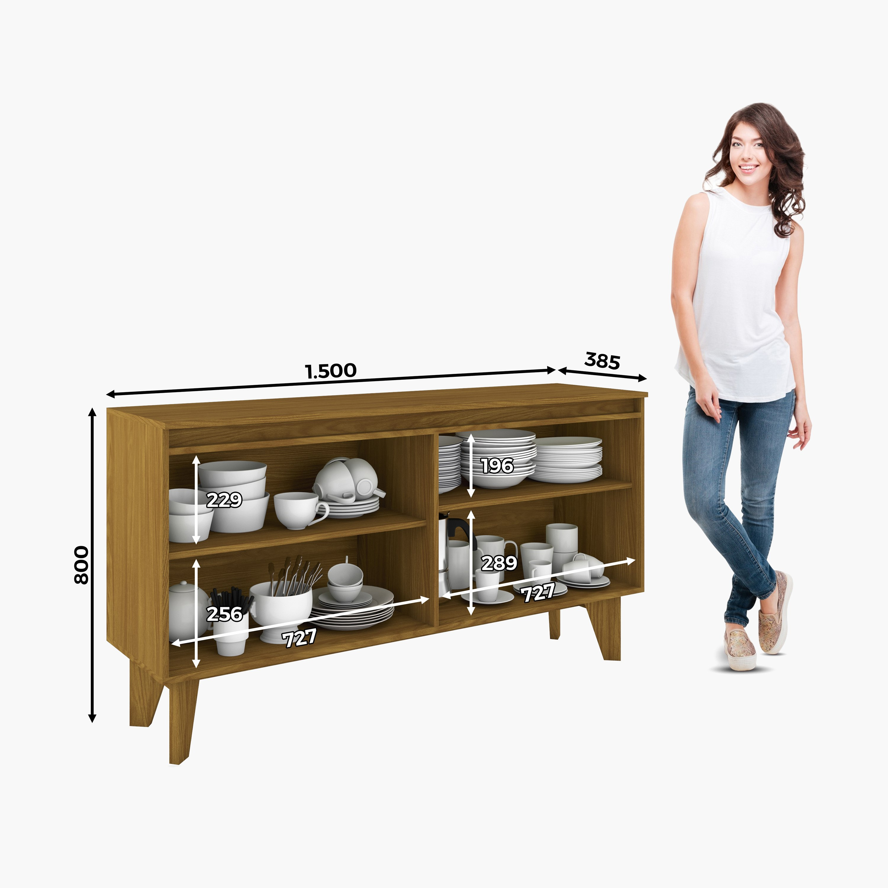 وحدة تخزين بـ4 أبواب من أوتس-hbxfurniture-diningroom-buffetsandsideboards-image-6