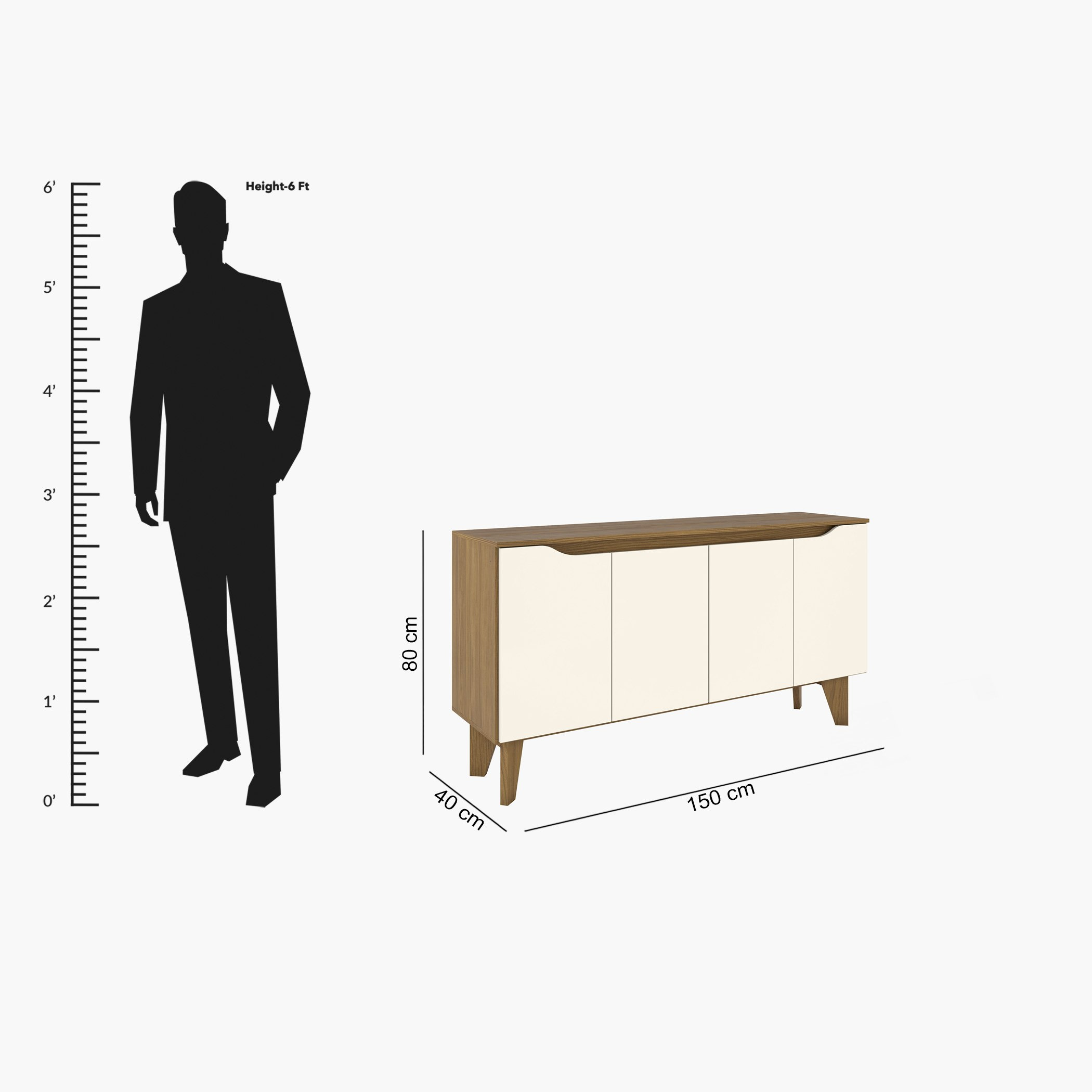 وحدة تخزين بـ4 أبواب من أوتس-hbxfurniture-diningroom-buffetsandsideboards-image-7