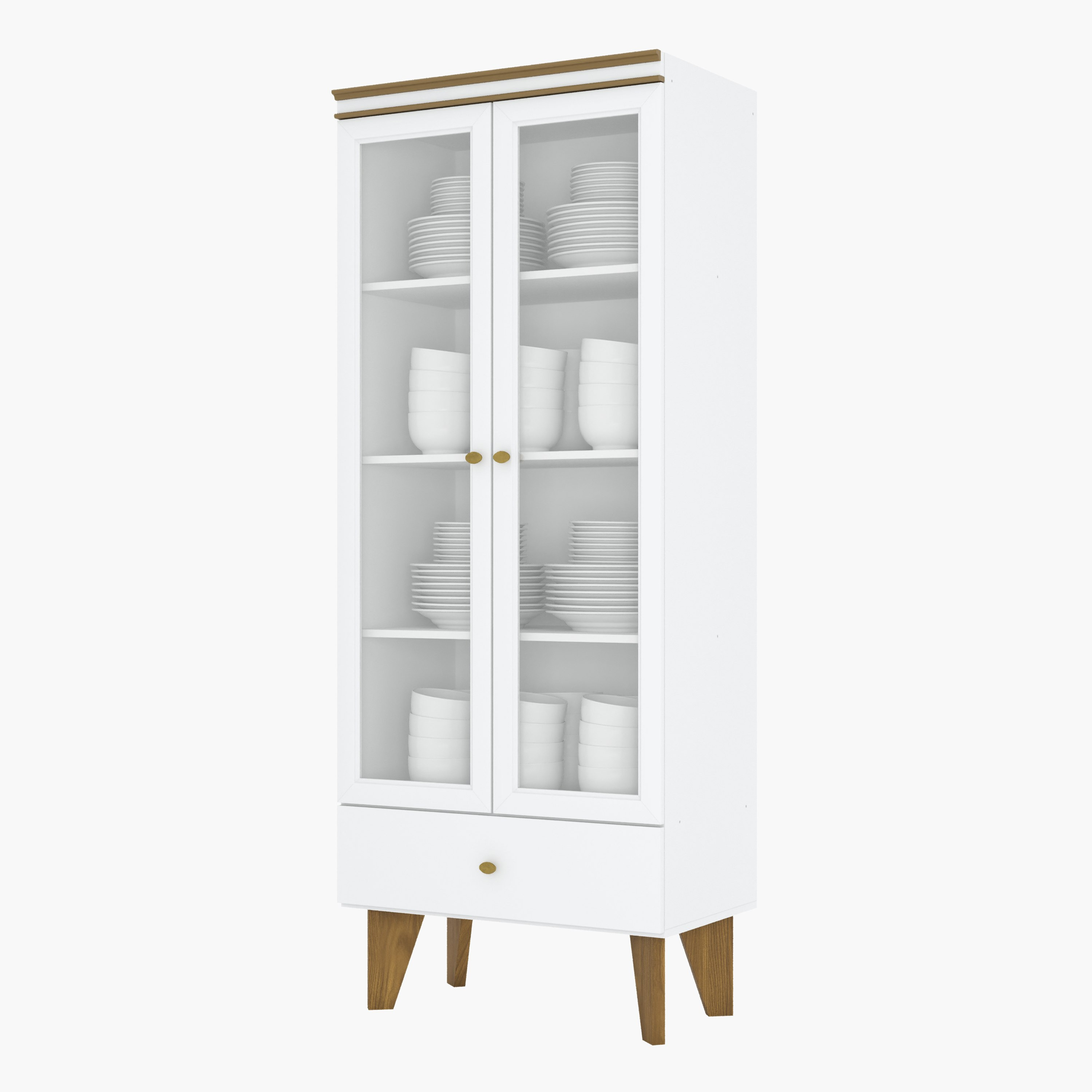 2 door deals glass cabinet