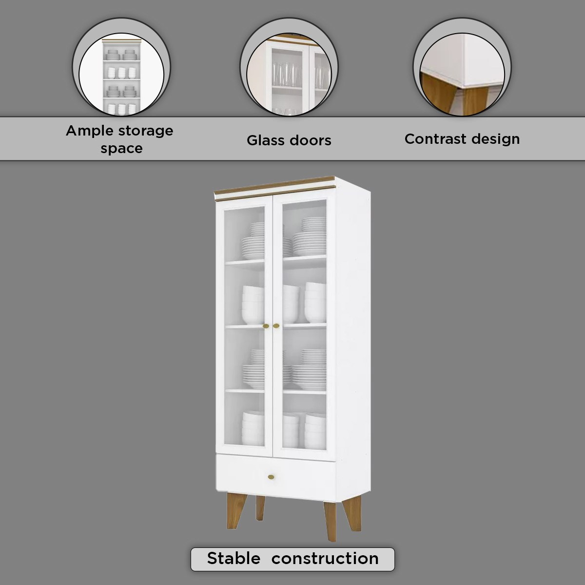 خزانة تحف ببابين من أوتس-hbxfurniture-diningroom-buffetsandsideboards-image-6