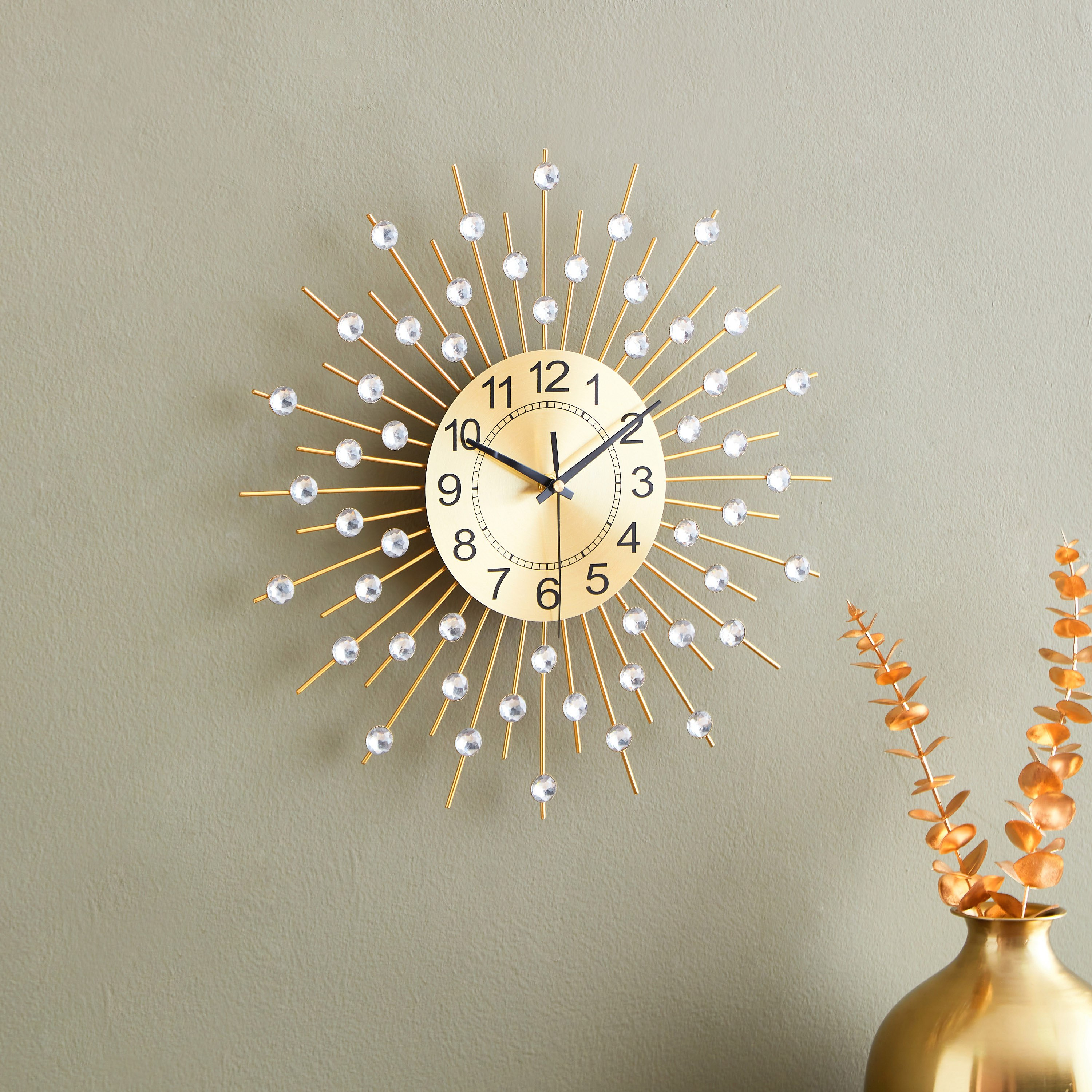 ساعة حائط معدن من هارفي - 40 سم-hbxdiningroom-decorandaccessories-clocks-image-2