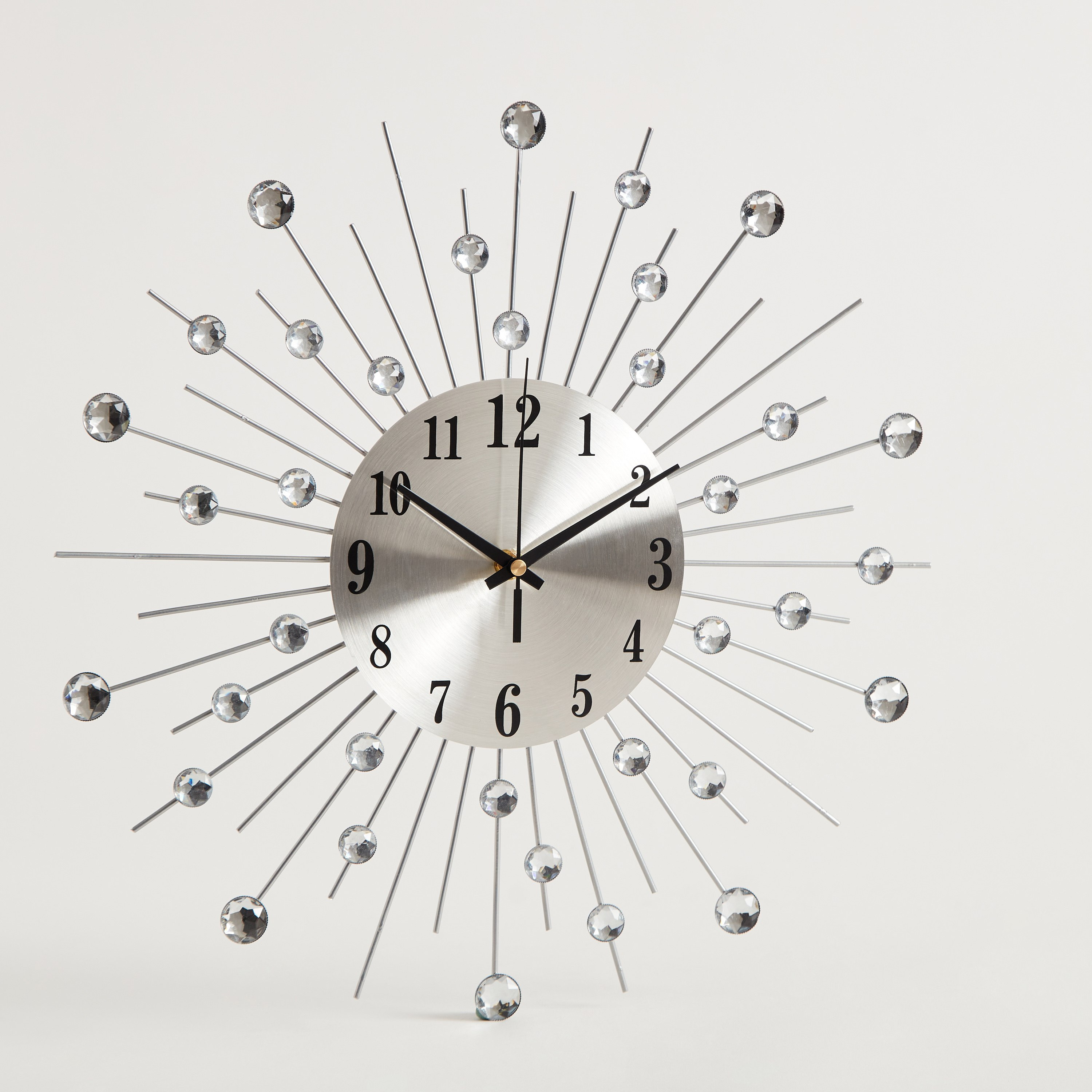 ساعة حائط معدن وكريستال من هارفي - 40 سم-hbxdiningroom-decorandaccessories-clocks-image-6