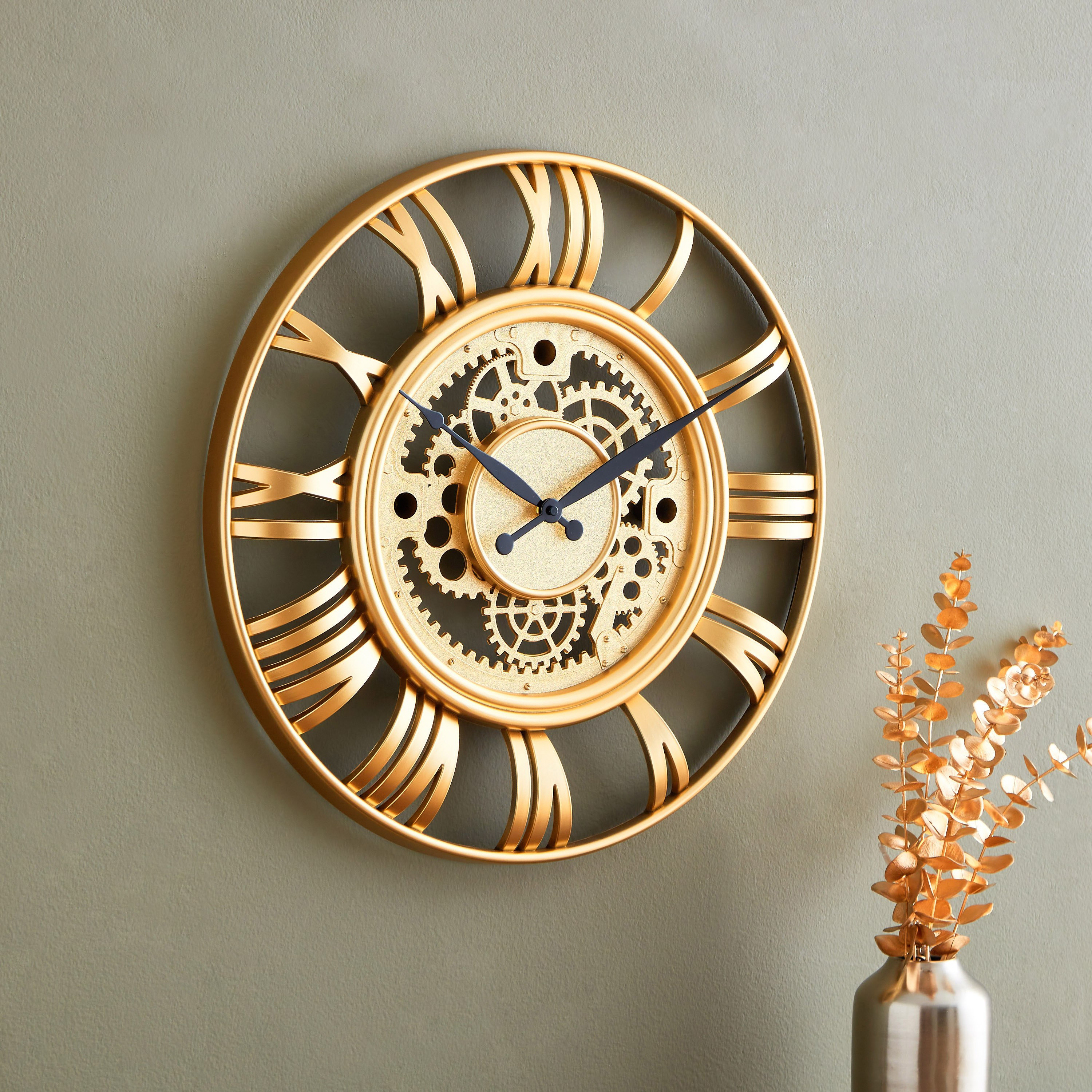 ساعة حائط بتصميم ترس من هارفي - 50 سم-hbxdiningroom-decorandaccessories-clocks-image-2