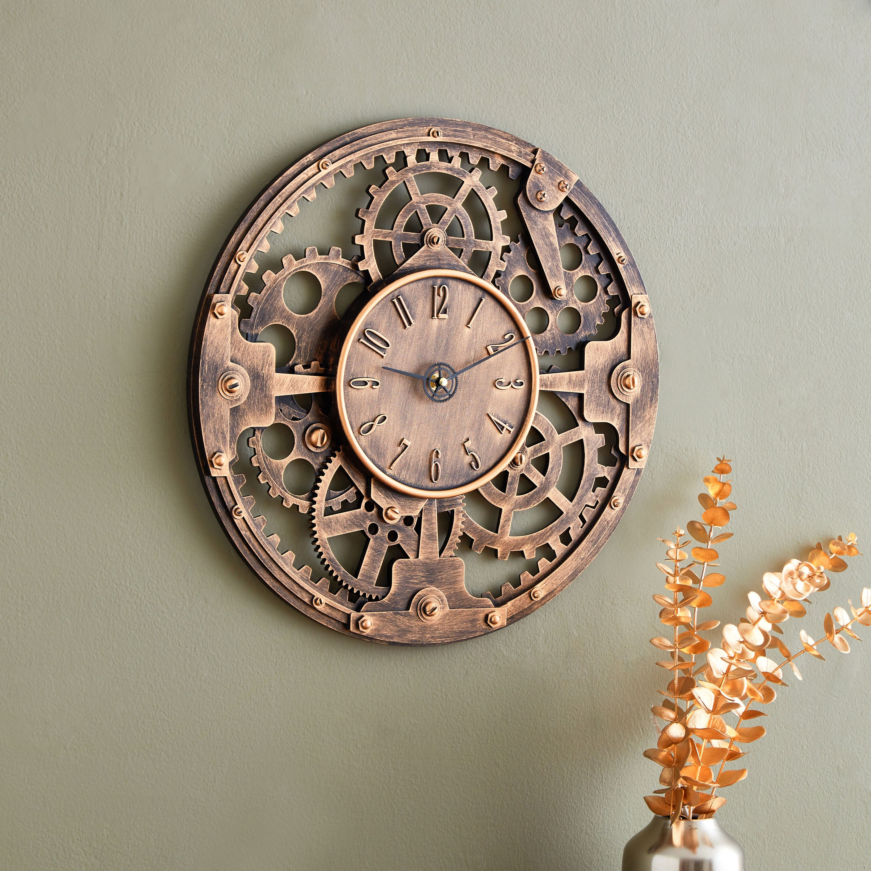 ساعة حائط بتصميم ترس من هارفي - 42.5 سم-hbxdiningroom-decorandaccessories-clocks-image-2