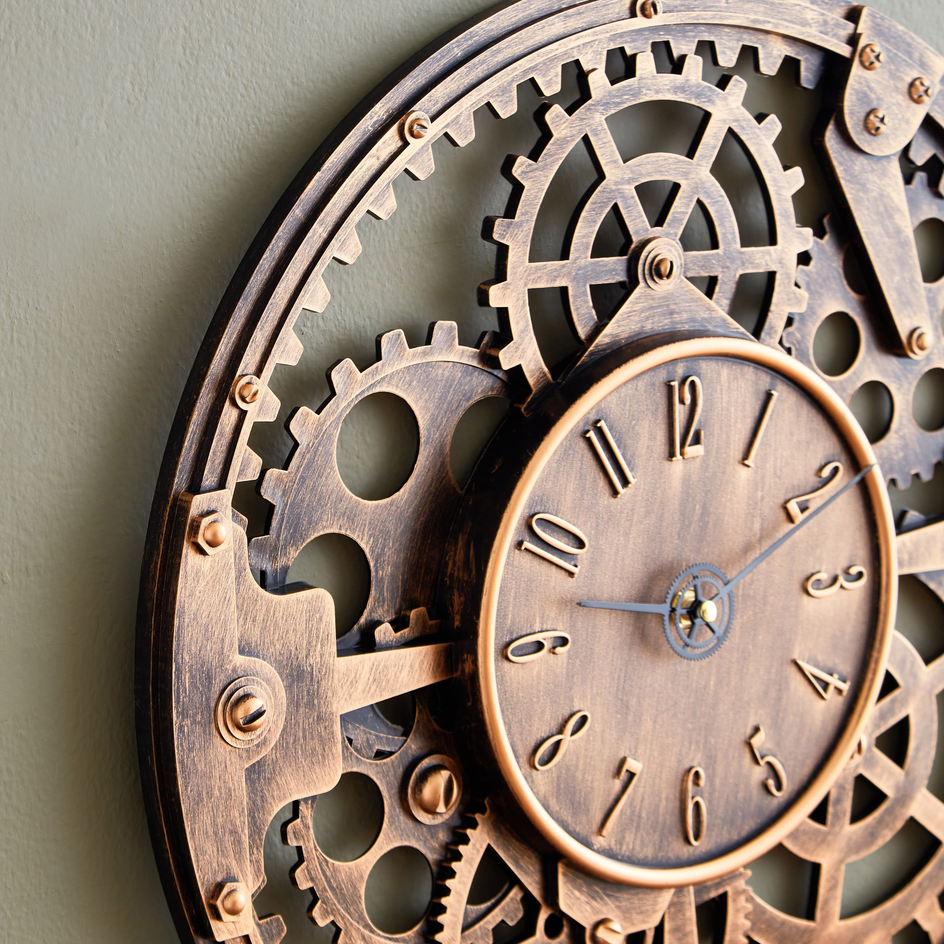 ساعة حائط بتصميم ترس من هارفي - 42.5 سم-hbxdiningroom-decorandaccessories-clocks-image-3