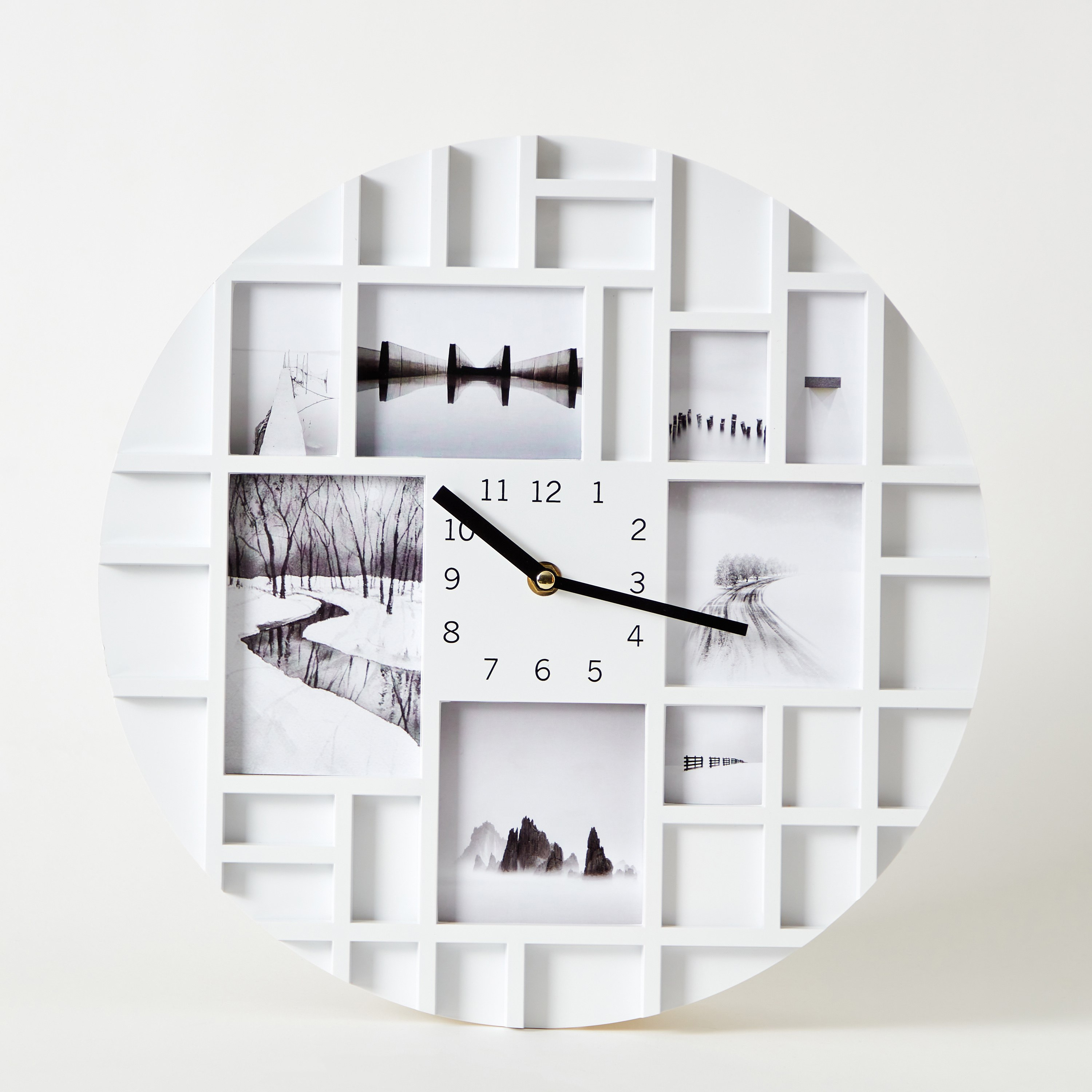Harvey Collage Frame Wall Clock - 35 cm-hbxdiningroom-decorandaccessories-clocks-image-6