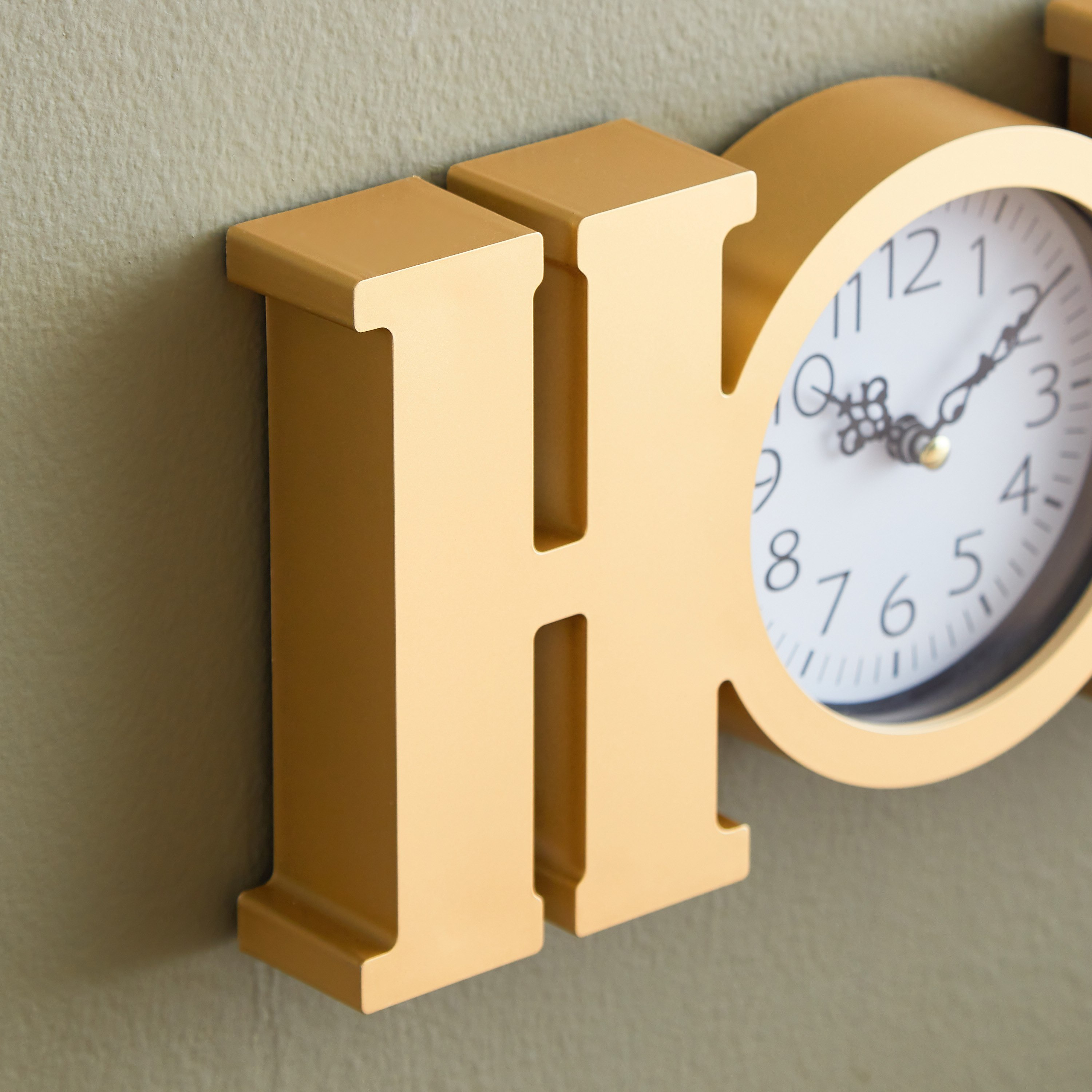 ساعة حائط بتصميم كلمة هوم من هارفي - 38x4x14 سم-hbxdiningroom-decorandaccessories-clocks-image-3