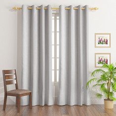 Tera Jacquard Curtain Pair - 135x300 cms