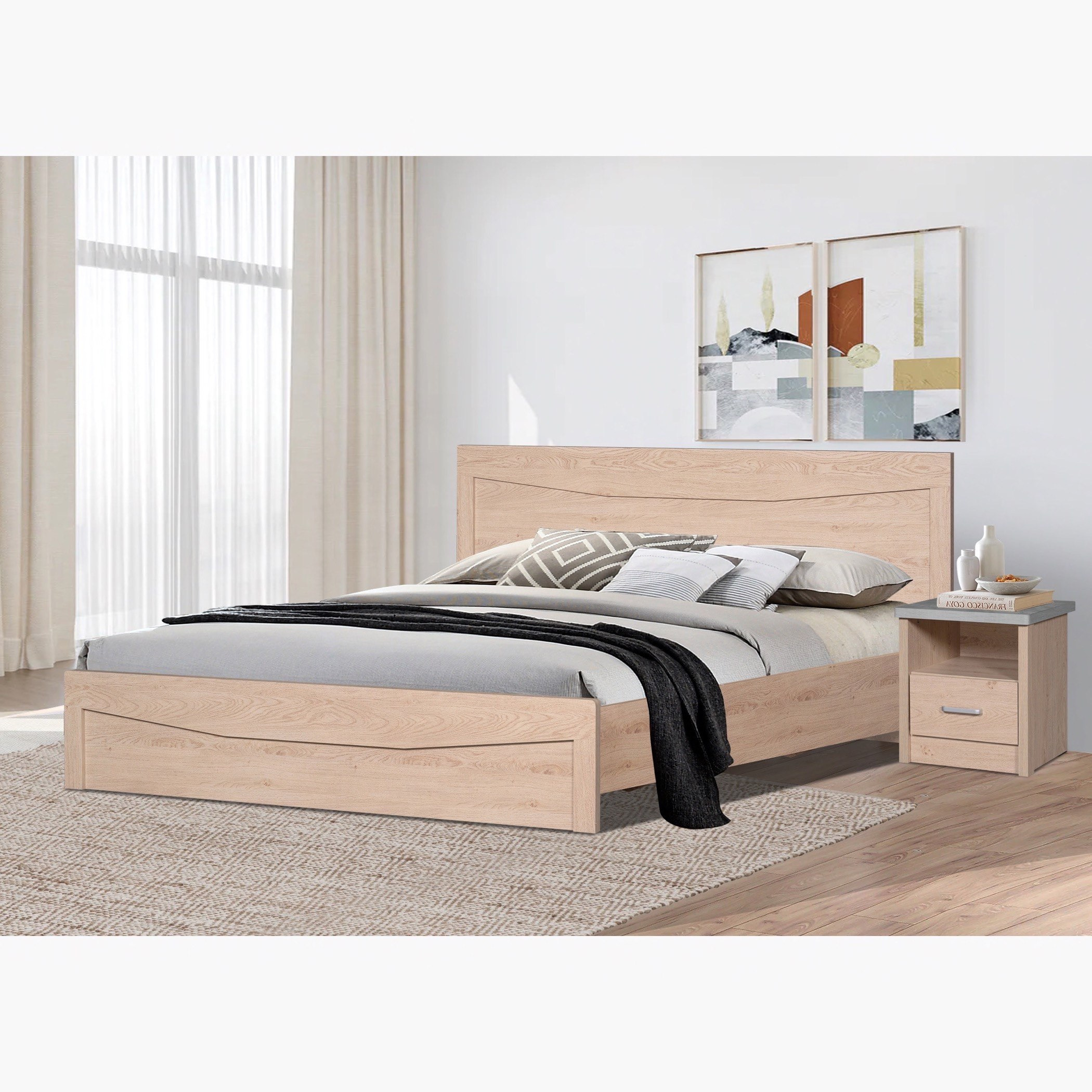 طقم غرفة نوم كينج 6 قطع - كريسنت من موڤو - 180x200 سم-hbxbedroom-bedsandbedsets-bedroomsets-king-image-3