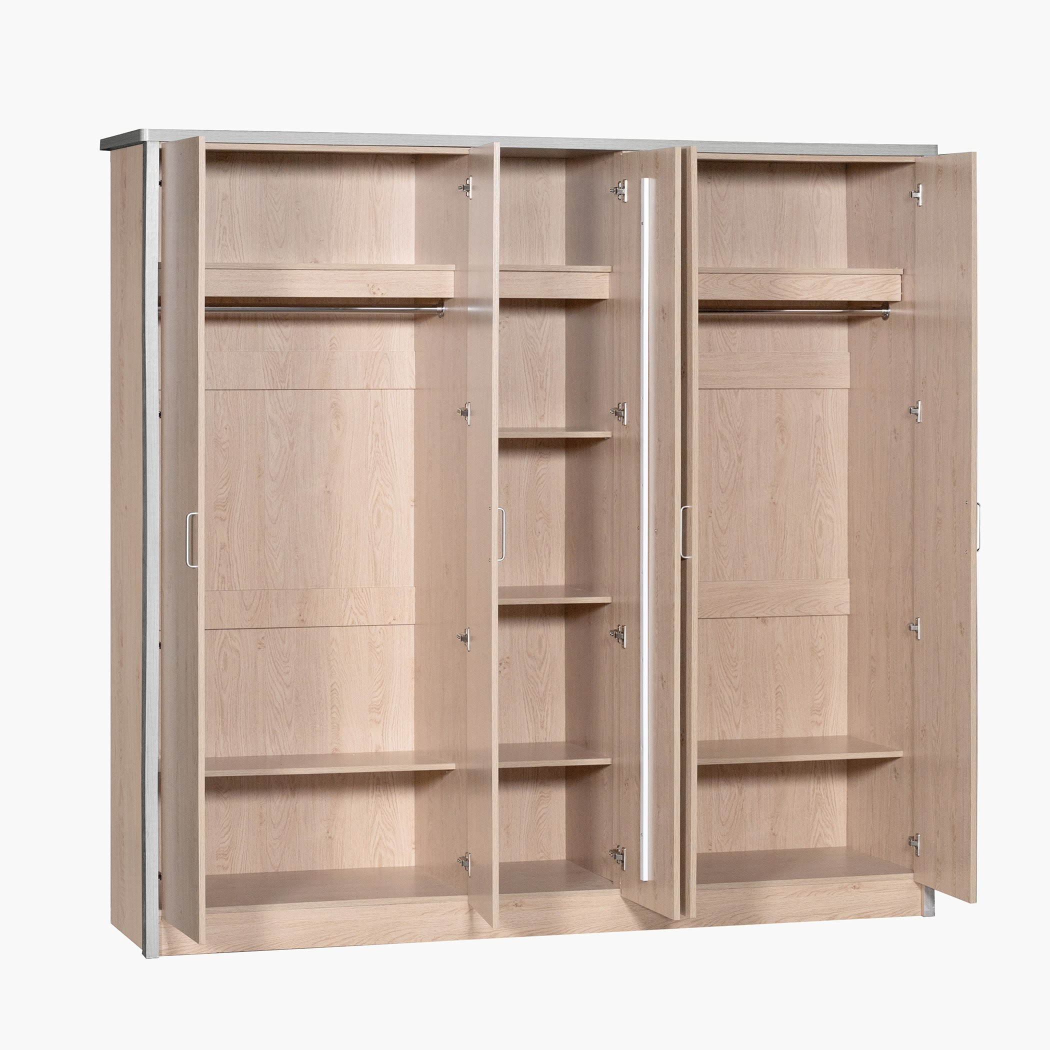 Movo Crescent 5-Door Wardrobe with Mirror-hbxfurniture-wardrobes-image-9