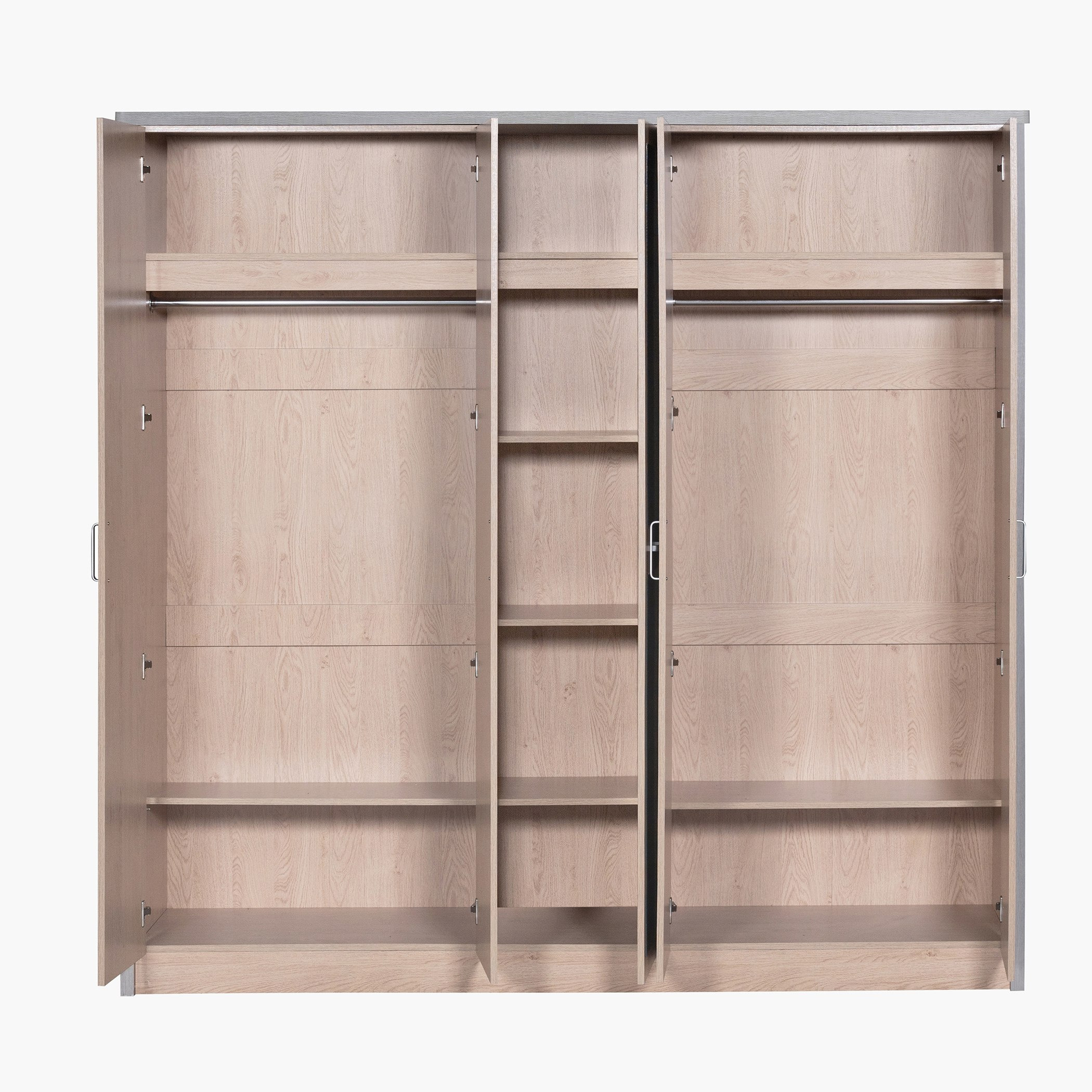 Movo Crescent 5-Door Wardrobe with Mirror-hbxfurniture-wardrobes-image-3