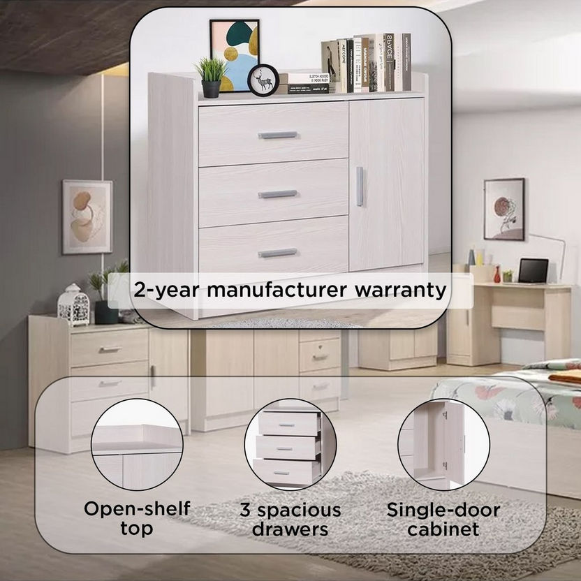 Bella 3-Drawer Young Dresser without Mirror-Dressers and Mirrors-image-9