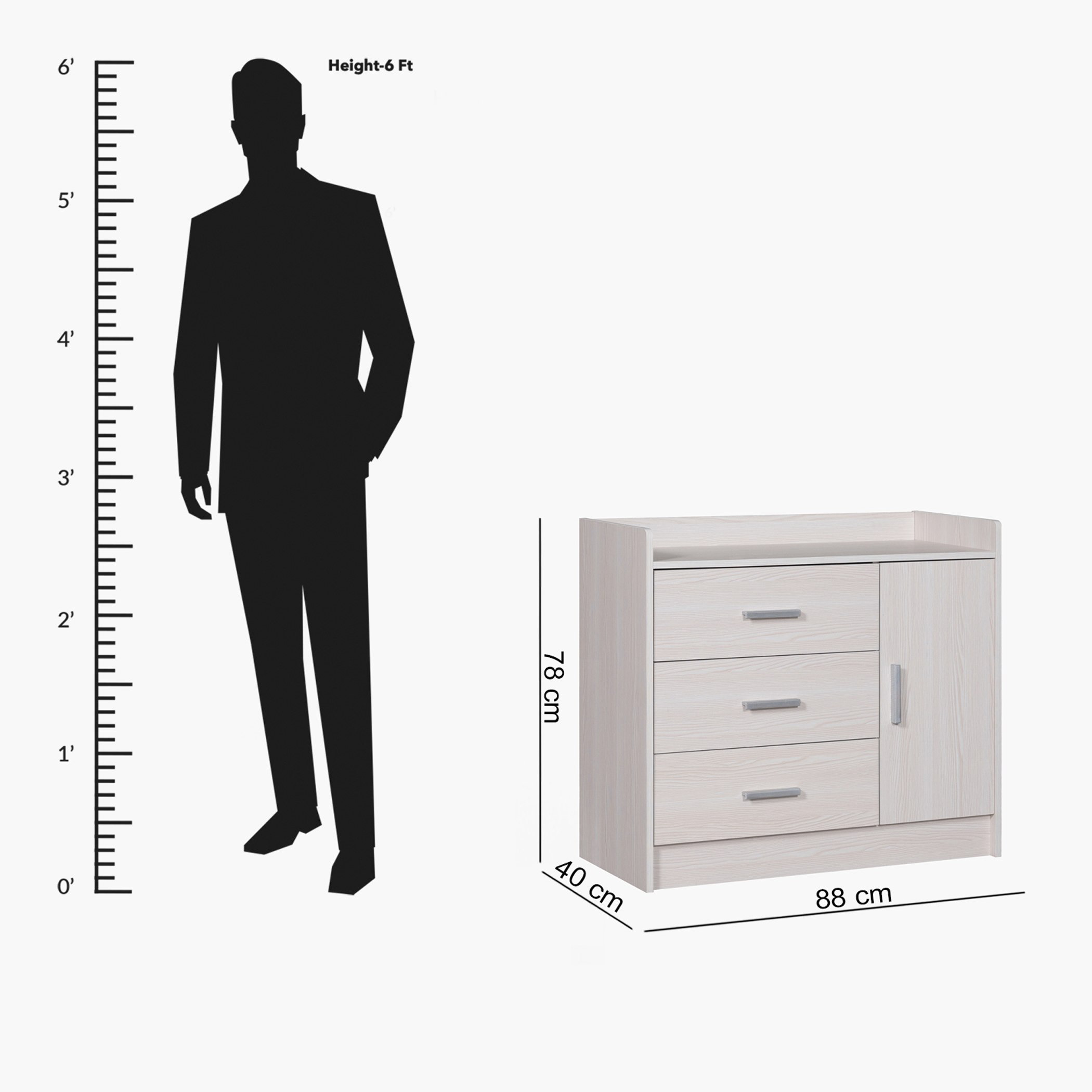Movo Bella 3-Drawer Young Dresser without Mirror-hbxfurniture-kidsroom-kidsdressersandmirrors-image-8
