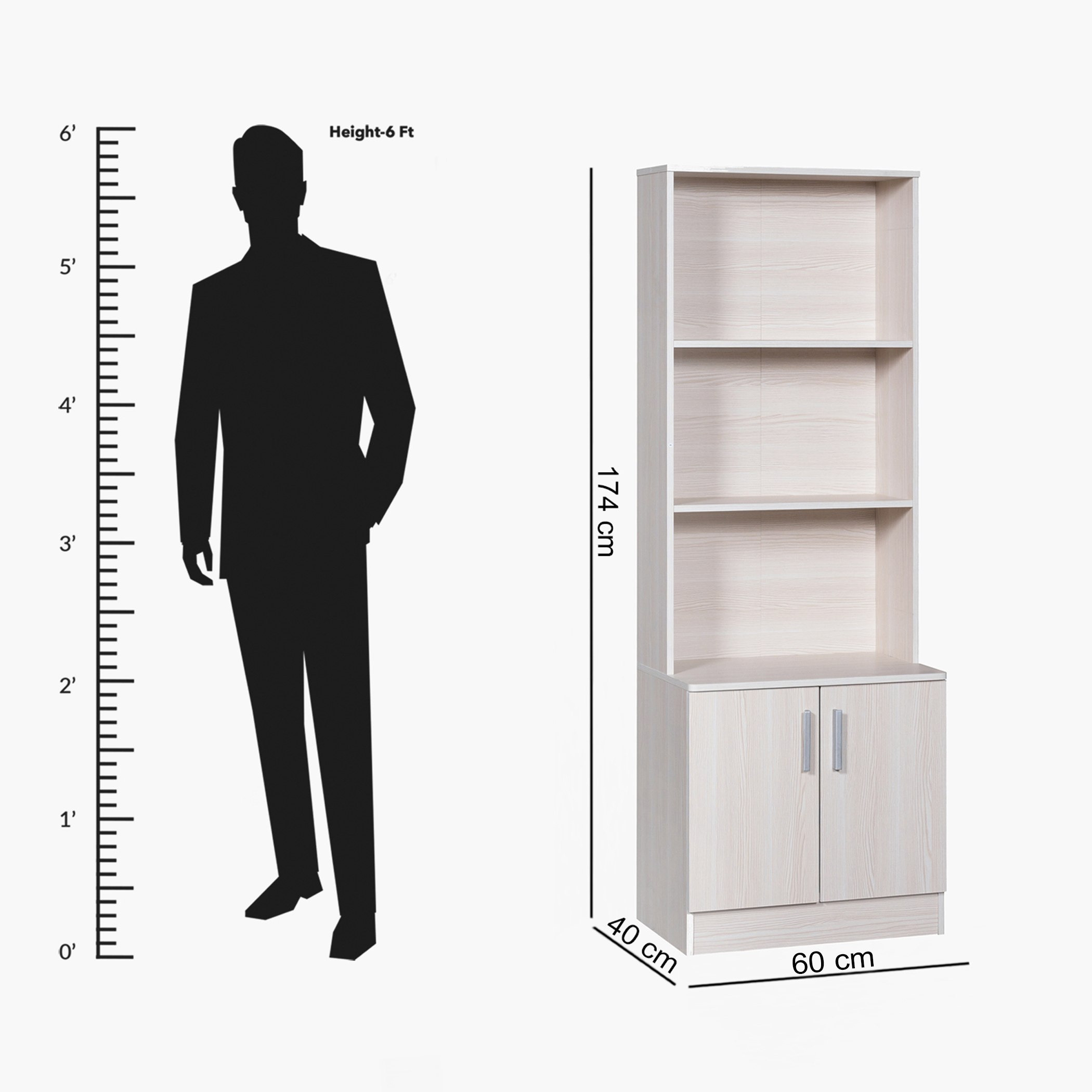 Movo Bella 2-Door Bookcase-hbxfurniture-office-bookcases-image-7