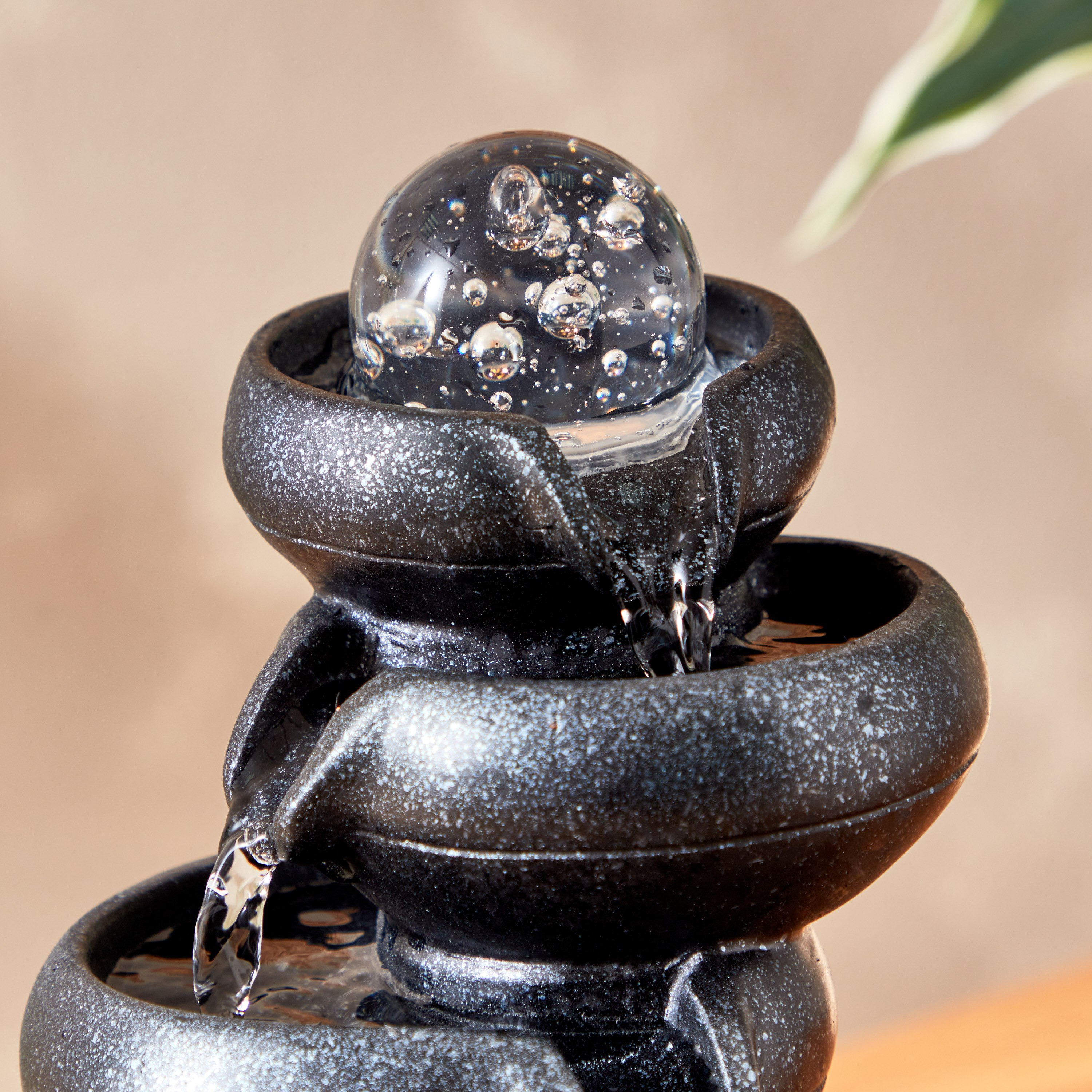 Belen Modern Fountain with Crystal Ball and LED Light - 21x21x26 cm-hbxhomeware-hbxdecorandfurnishings-image-3