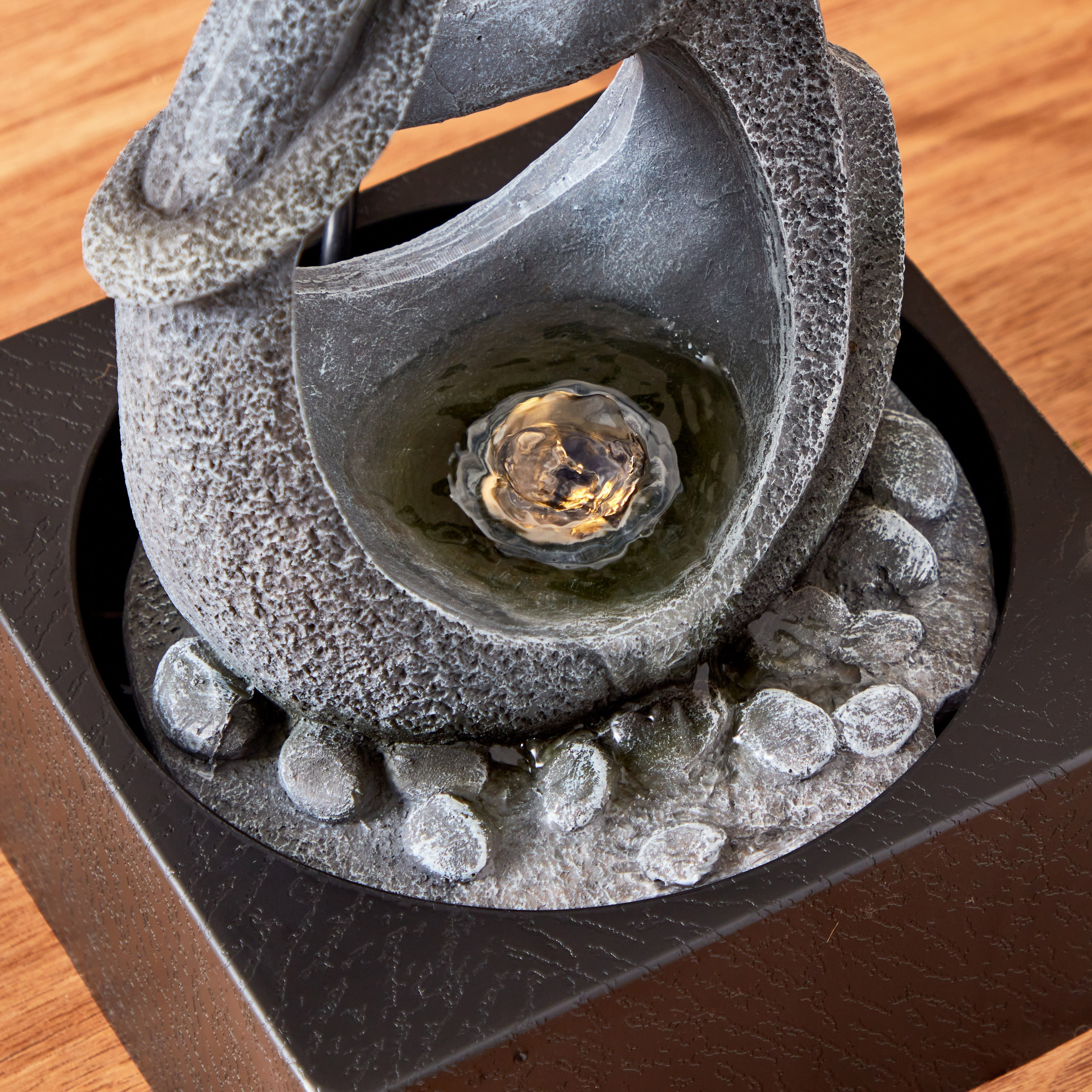 Belen Modern Fountain with LED Light - 18x18x24 cm-hbxhomeware-hbxdecorandfurnishings-image-3
