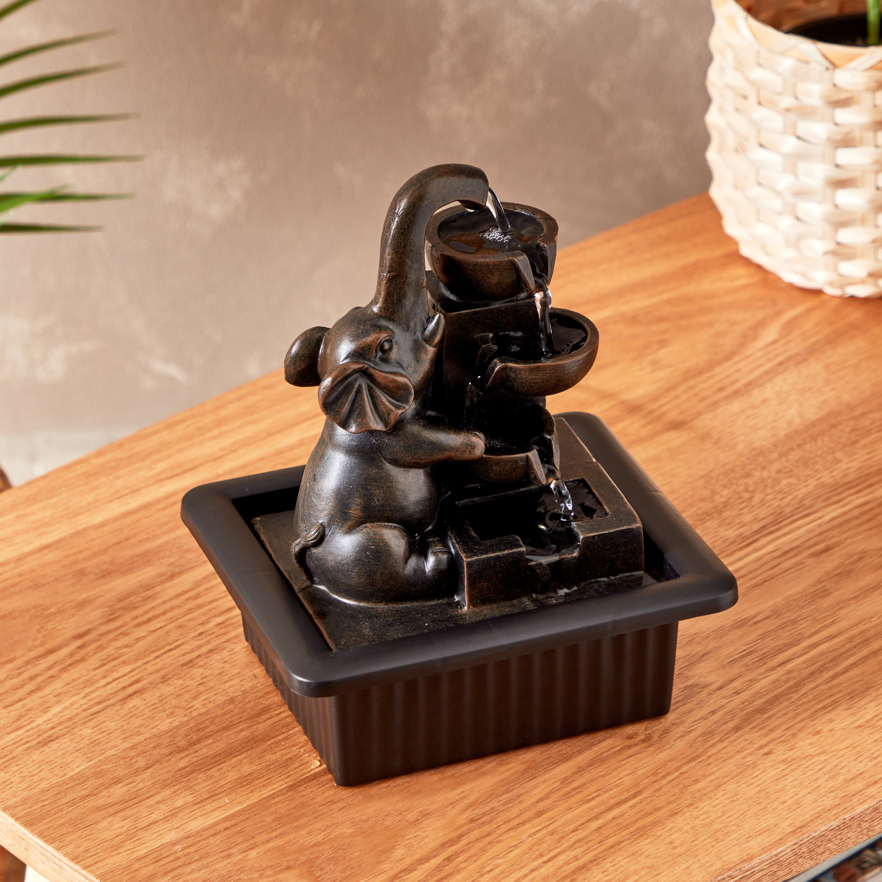 Belen Elephant Fountain with LED Light - 21x17x25 cm-hbxhomeware-hbxdecorandfurnishings-image-2