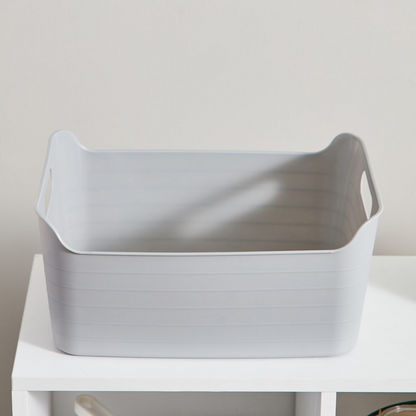 Essential Large Multipurpose Storage Basket with Side Handle - 9.5 L