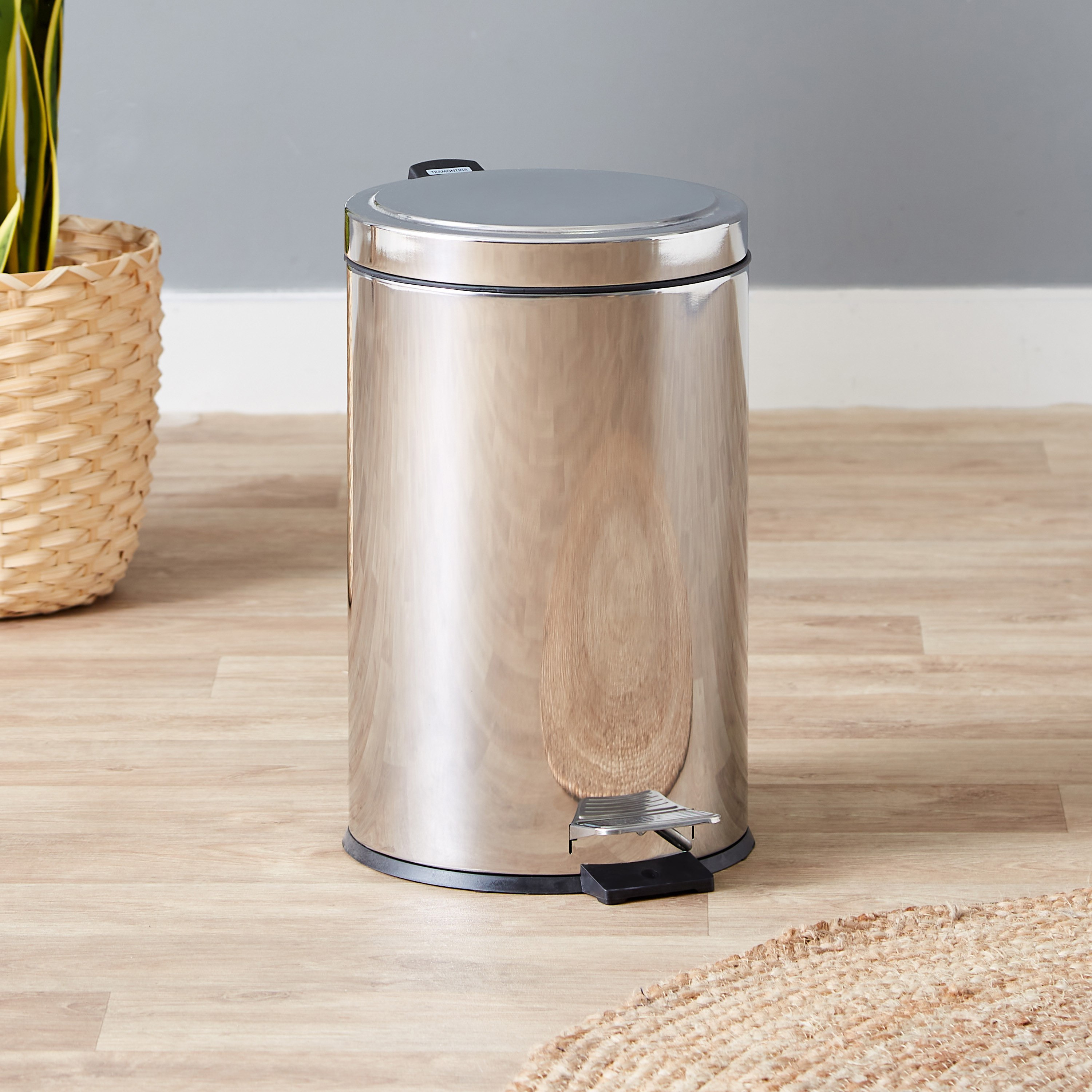 Tramontina Stainless Steel Pedal Bin - 12 L-hbxhomeware-hbxbathroom-image-1
