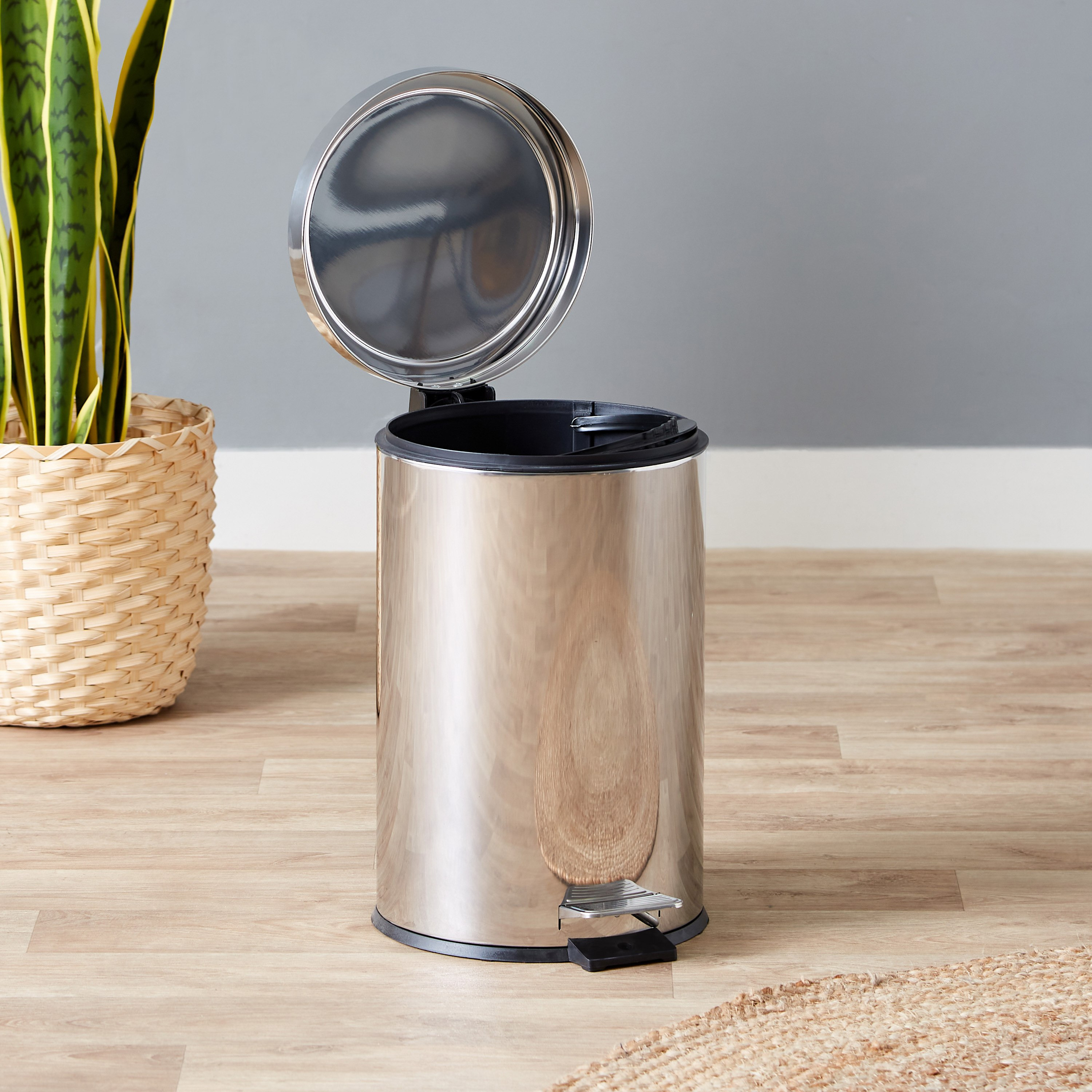 Tramontina Stainless Steel Pedal Bin - 12 L-hbxhomeware-hbxbathroom-image-2