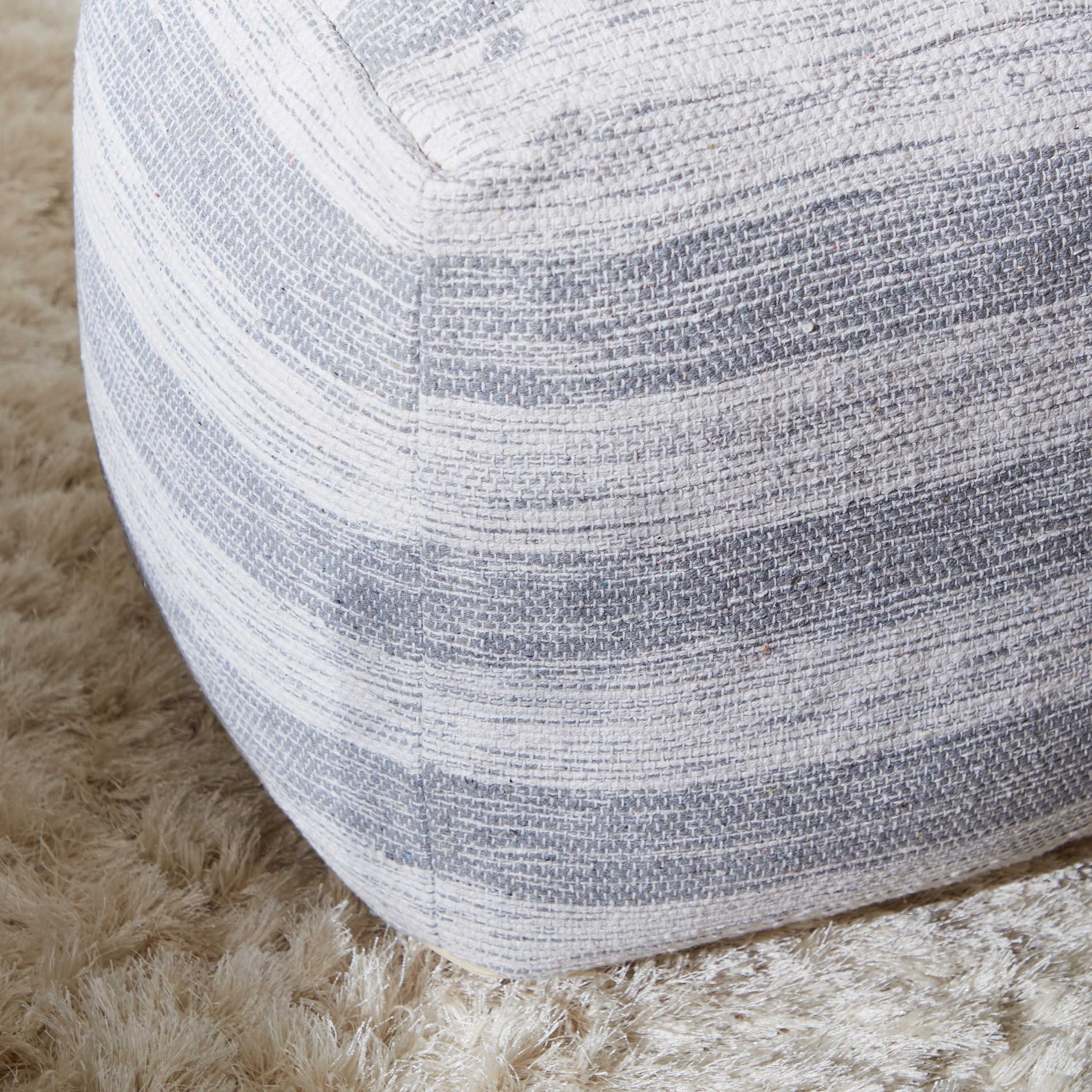 Madison Cotton Pouf - 45x45x40 cm-hbxlivingroom-sofasandarmchairs-ottomansandfootstools-image-2