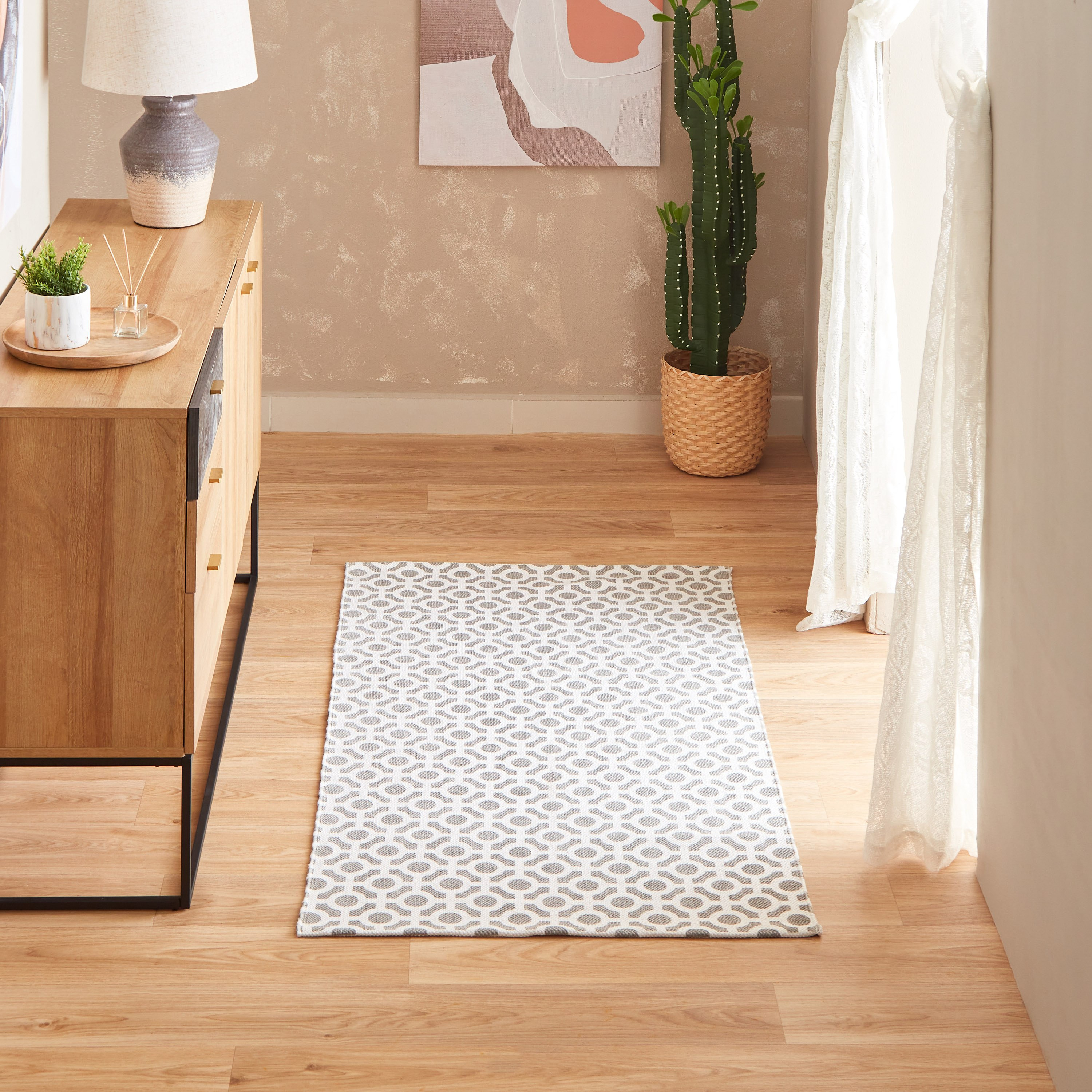 سجّادة دوري قطن من أوليفر ميلتون - 80x150 سم-hbxdecorandfurnishings-floorcoverings-rugs-image-1