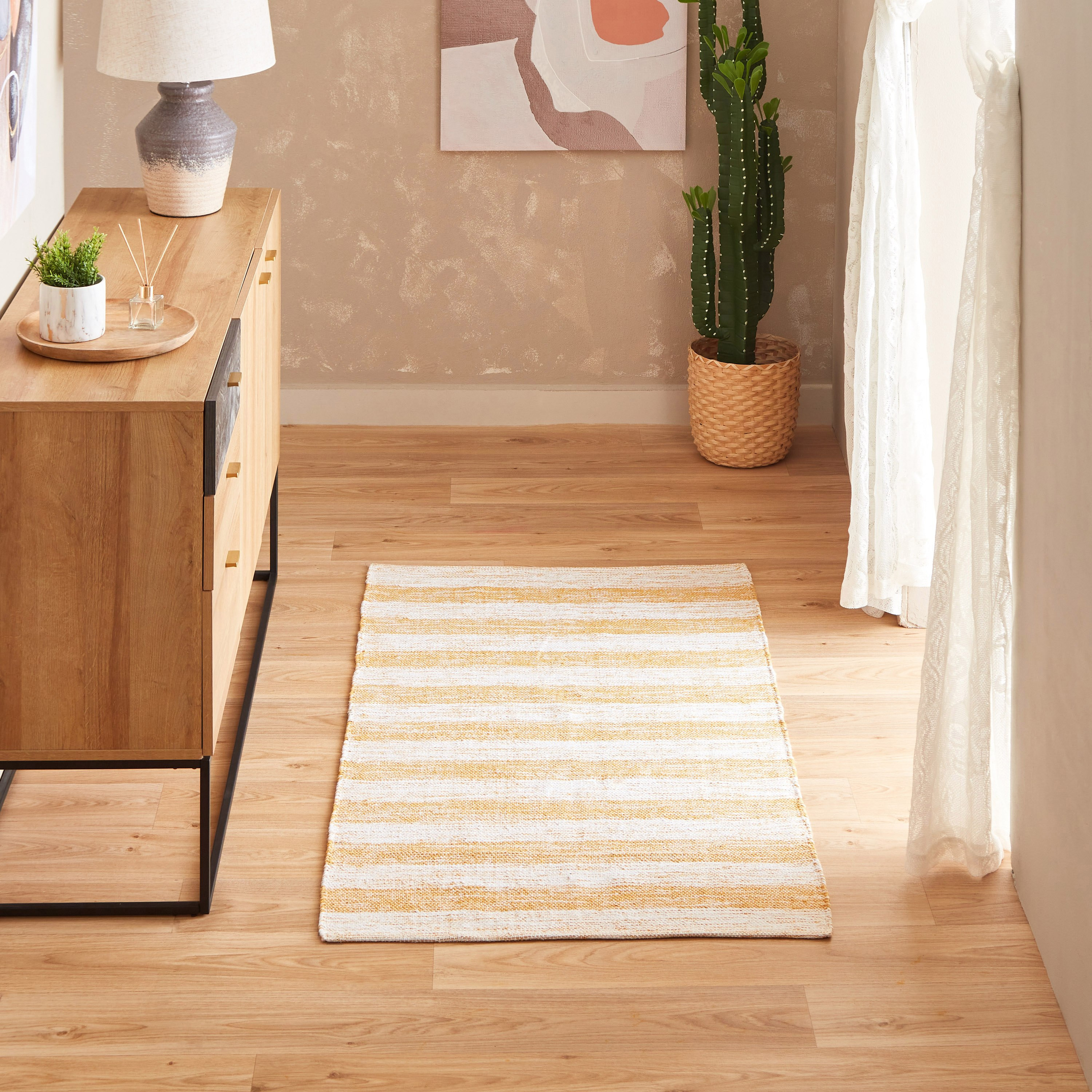 سجّادة دوري بتقليم قطن من أوليفر - 80x150 سم-hbxdecorandfurnishings-floorcoverings-rugs-image-1