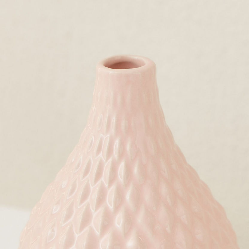 Sansa Stoneware Circular Nola Vase - 11x11x13 cm-Vases-image-2