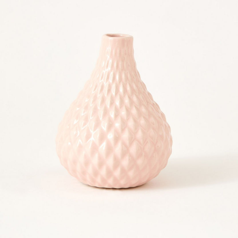 Sansa Stoneware Circular Nola Vase - 11x11x13 cm-Vases-image-5