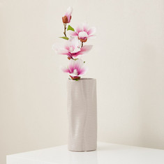 Sansa Ceramic Pinched Vase - 11.5x11.5x27.5 cms