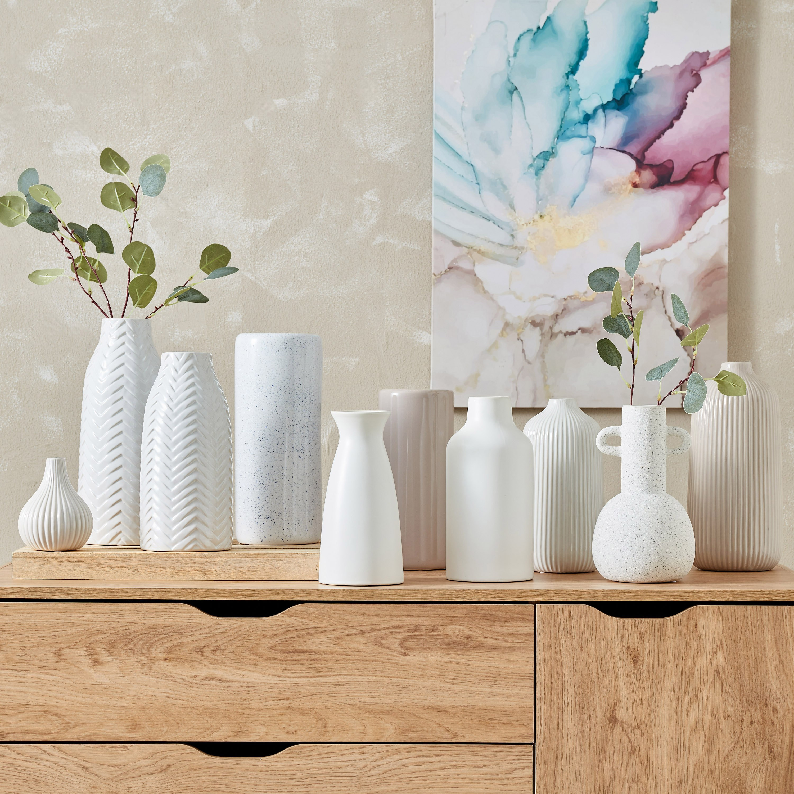 مزهرية سيراميك مضلعة من سانسا - 13.5x13.5x30.5 سم-hbxhomeware-hbxdecorandfurnishings-image-5