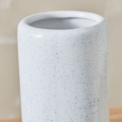 Sansa Ceramic Speckled Vase - 13.5x13.5x30.5 cms