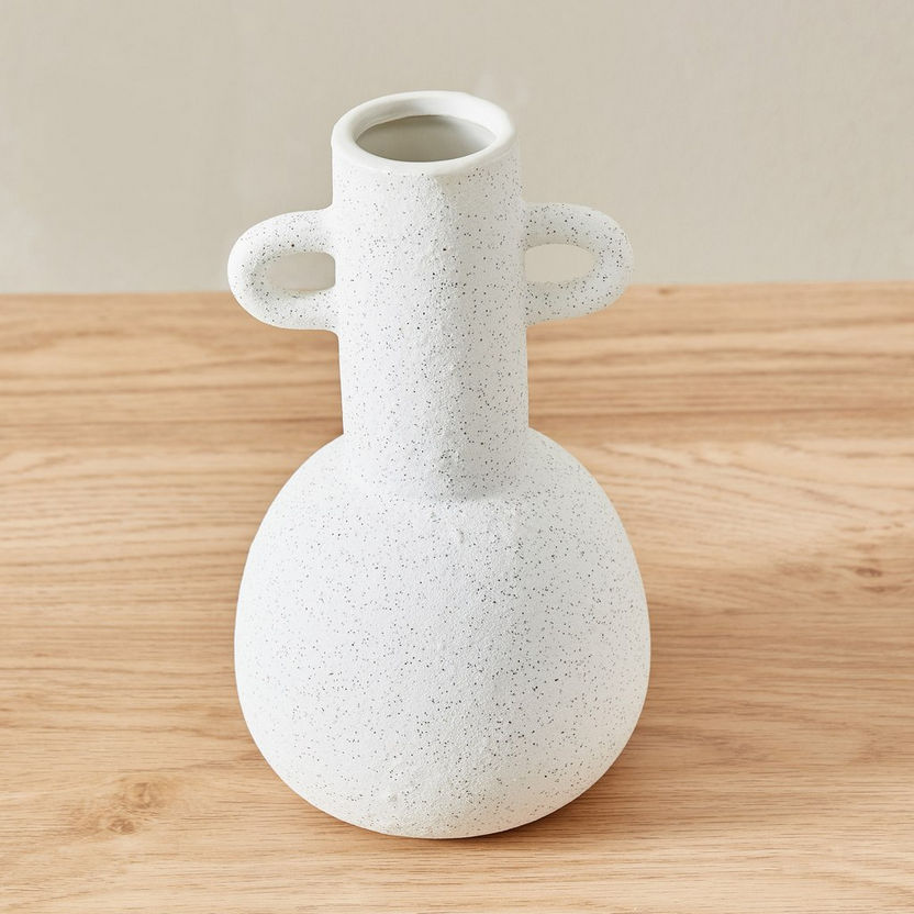 Sansa Ceramic Vase with Handle - 14x14x24 cm-Vases-image-2