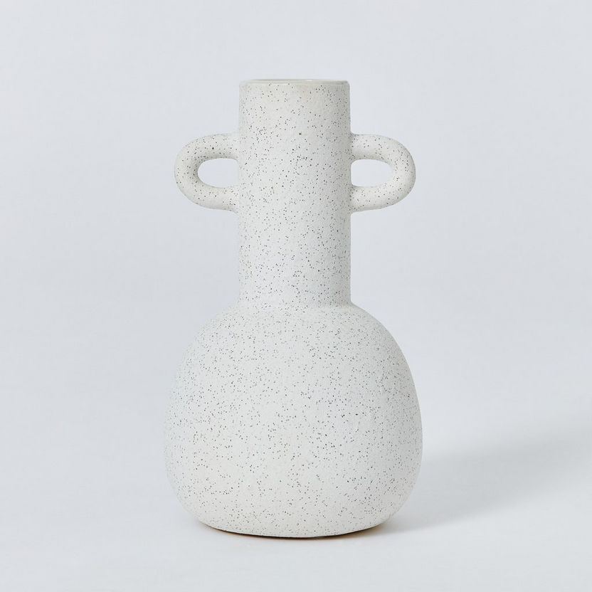 Sansa Ceramic Vase with Handle - 14x14x24 cm-Vases-image-4
