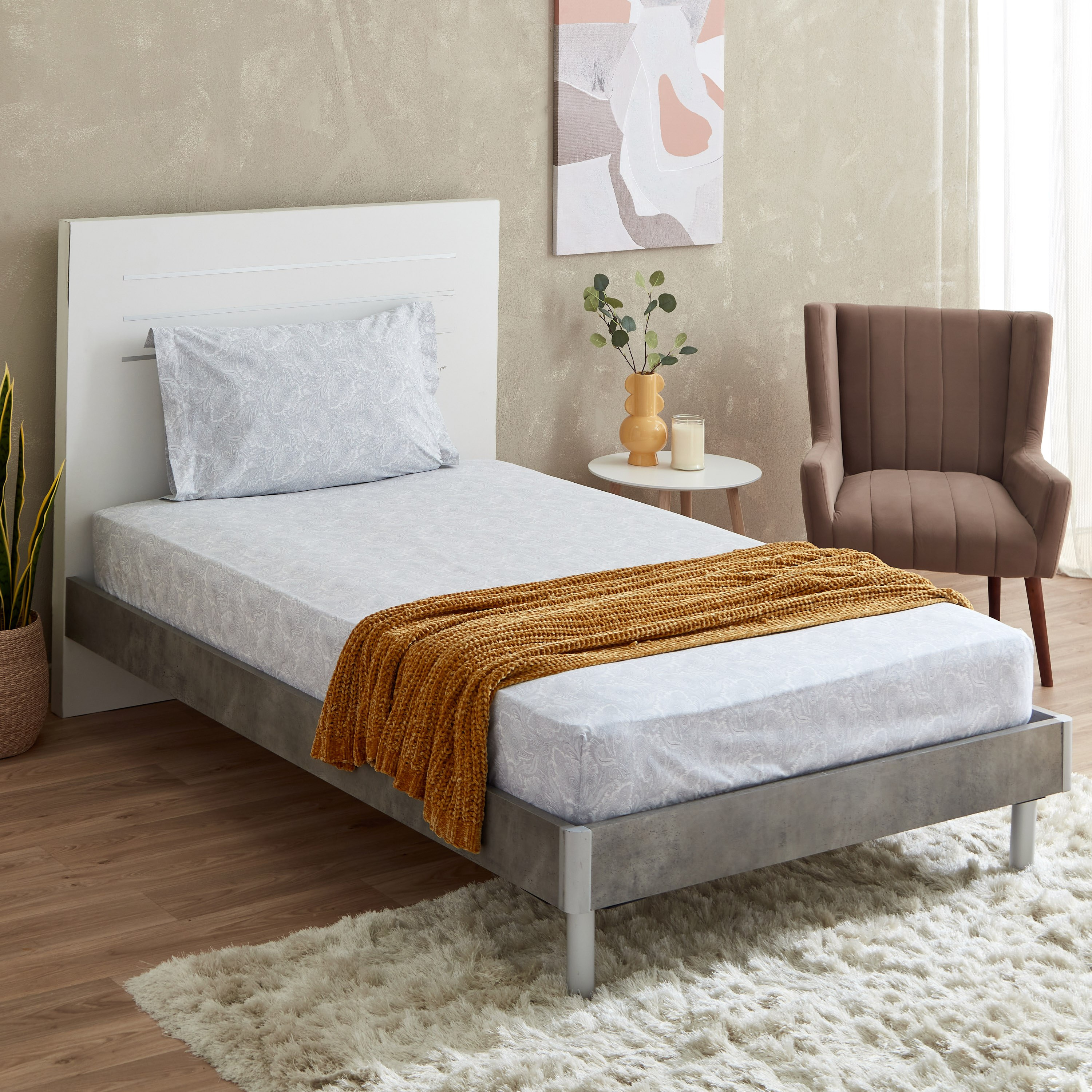 Valor Paisley Print Twin Flat Sheet - 180x270 cm-hbxhomeware-hbxbedroom-image-6