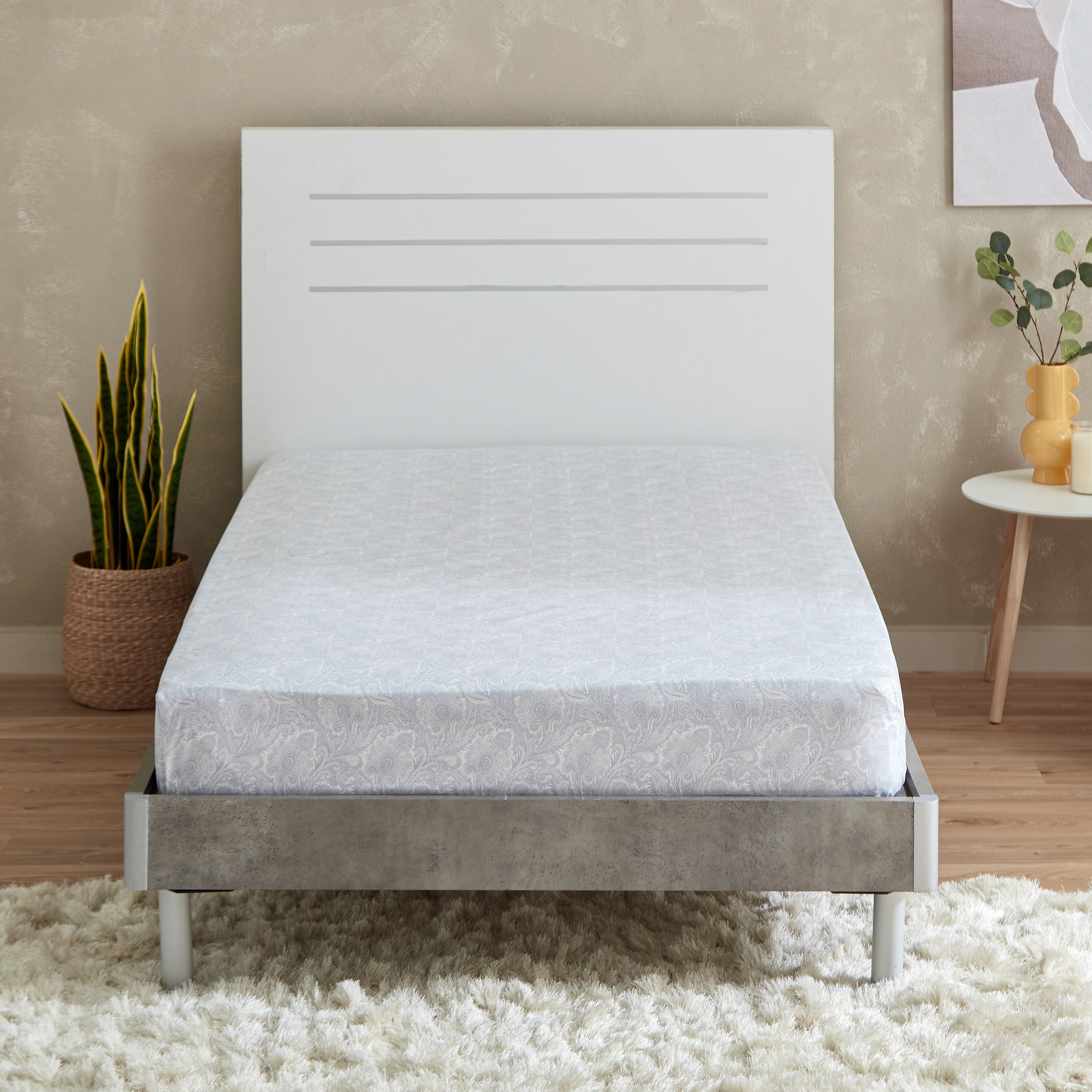Valor Paisley Print Twin Fitted Sheet - 120x200+33 cm-hbxhomeware-hbxbedroom-image-2