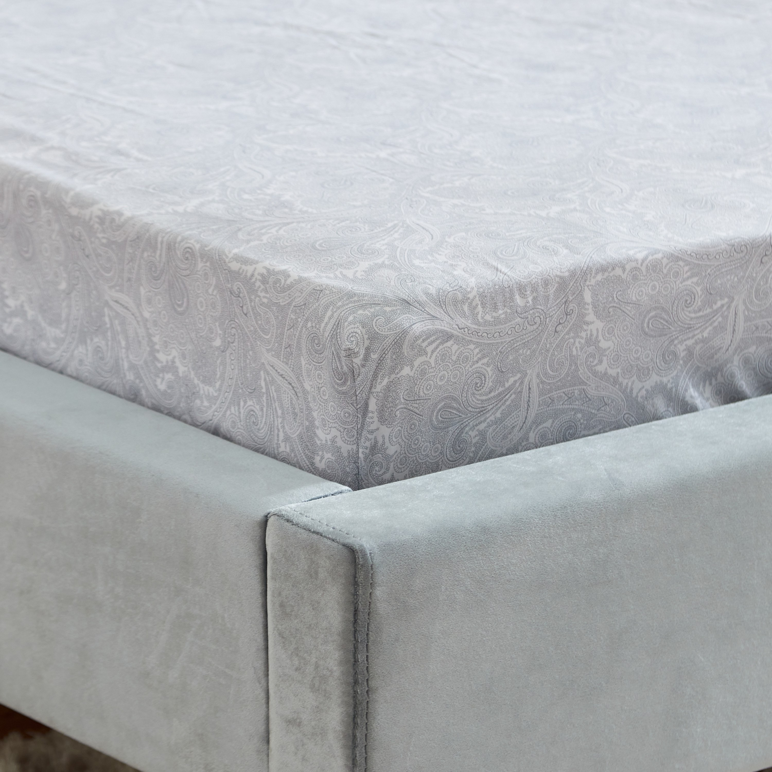 شرشف مطاطي كينج بطبعات بيزلي من فالور - 180x200+33 سم-hbxhomeware-hbxbedroom-image-5