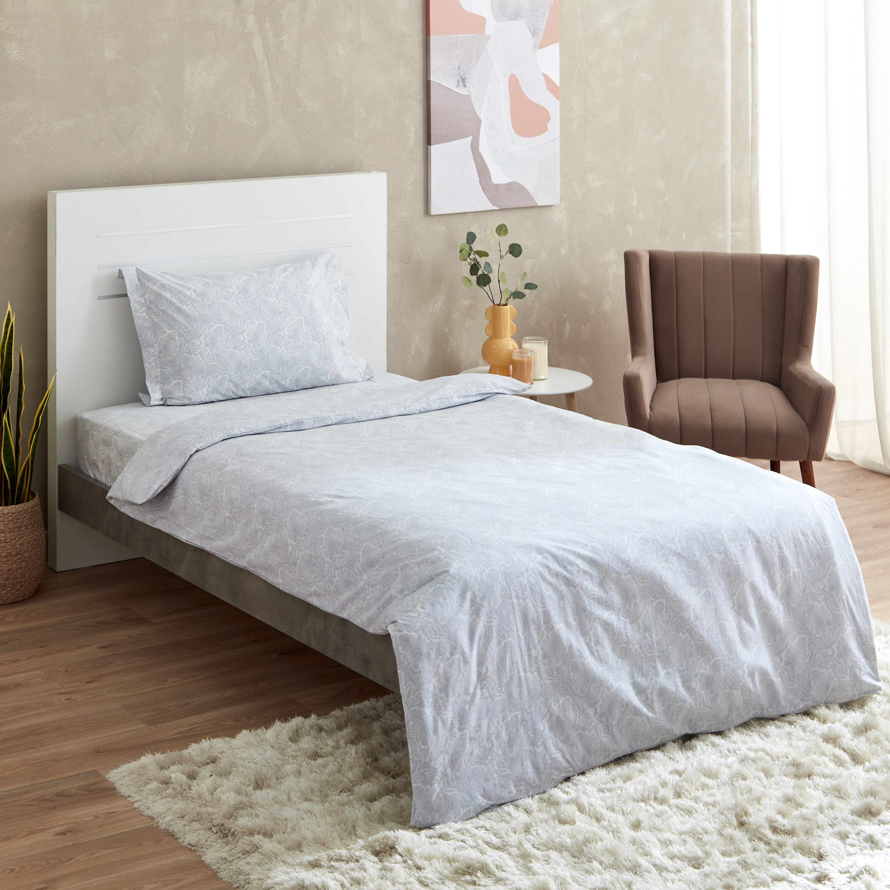 طقم غطاء لحاف مزدوج بطبعات قطعتين من فالور - 150x220 سم-PROMO_HB_AE_B1G1_250925-image-1