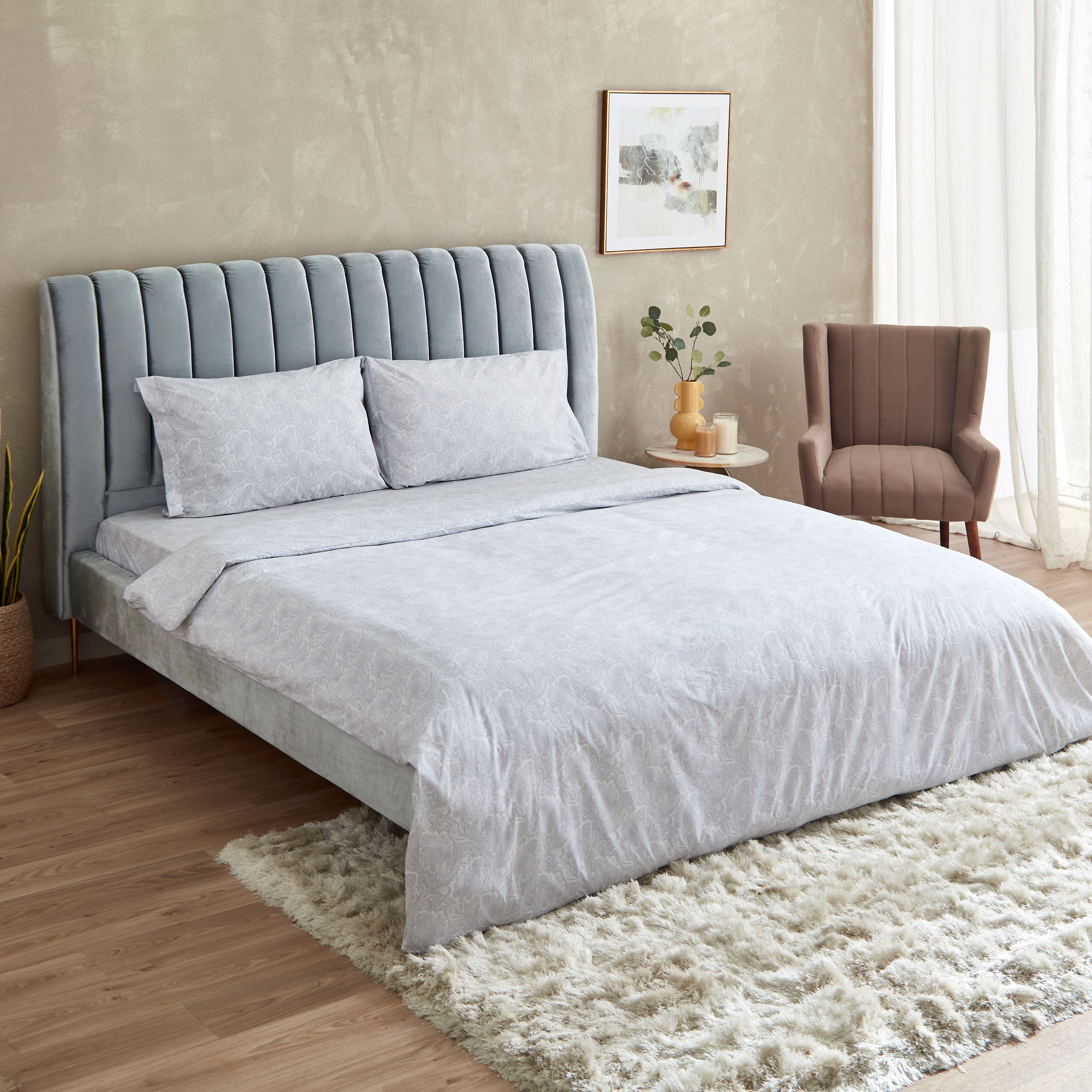 طقم غطاء لحاف كينج/كوين بطبعات بيزلي 3 قطع من فالور - 220x220 سم-hbxhomeware-hbxdecorandfurnishings-image-1