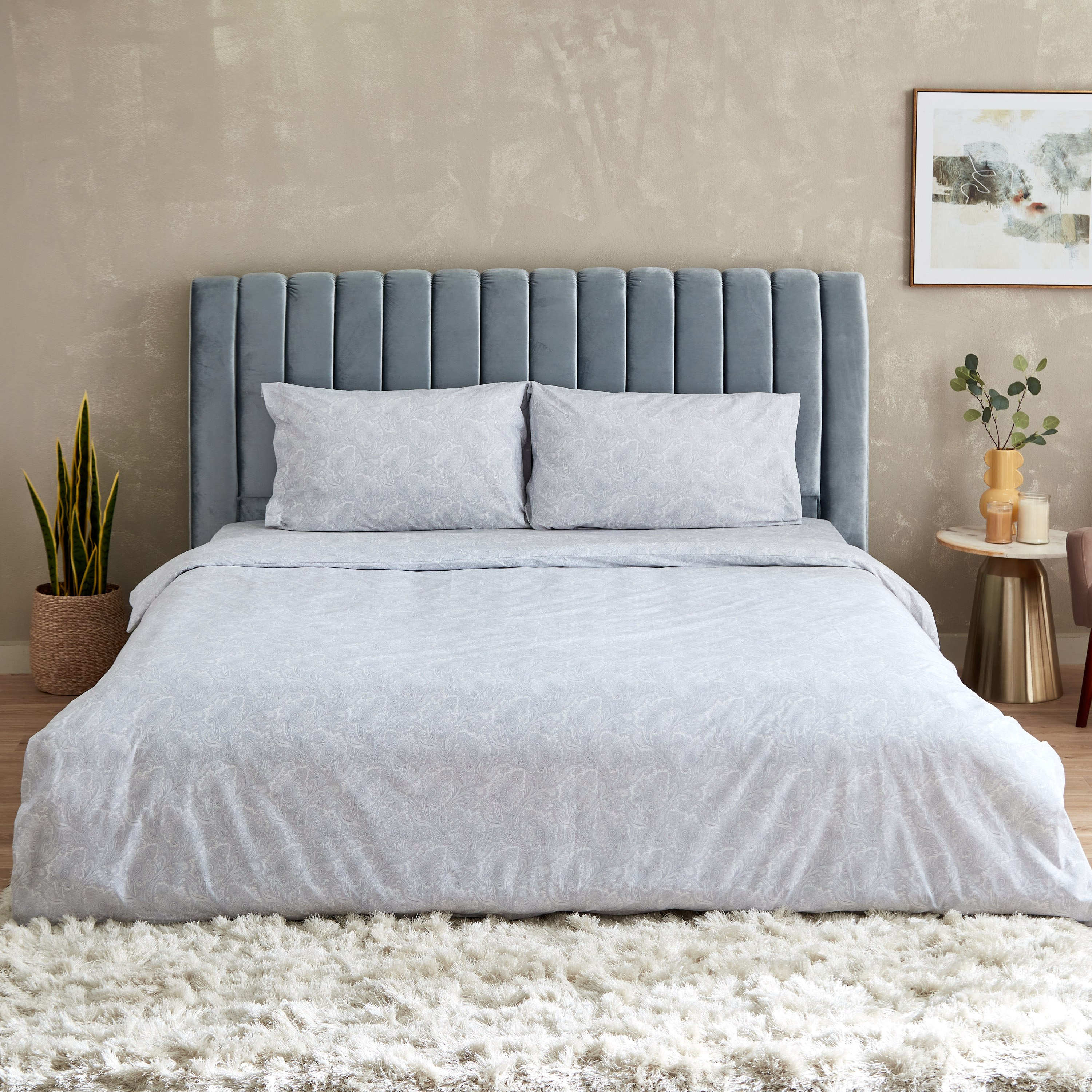 طقم غطاء لحاف كينج/كوين بطبعات بيزلي 3 قطع من فالور - 220x220 سم-hbxhomeware-hbxdecorandfurnishings-image-2