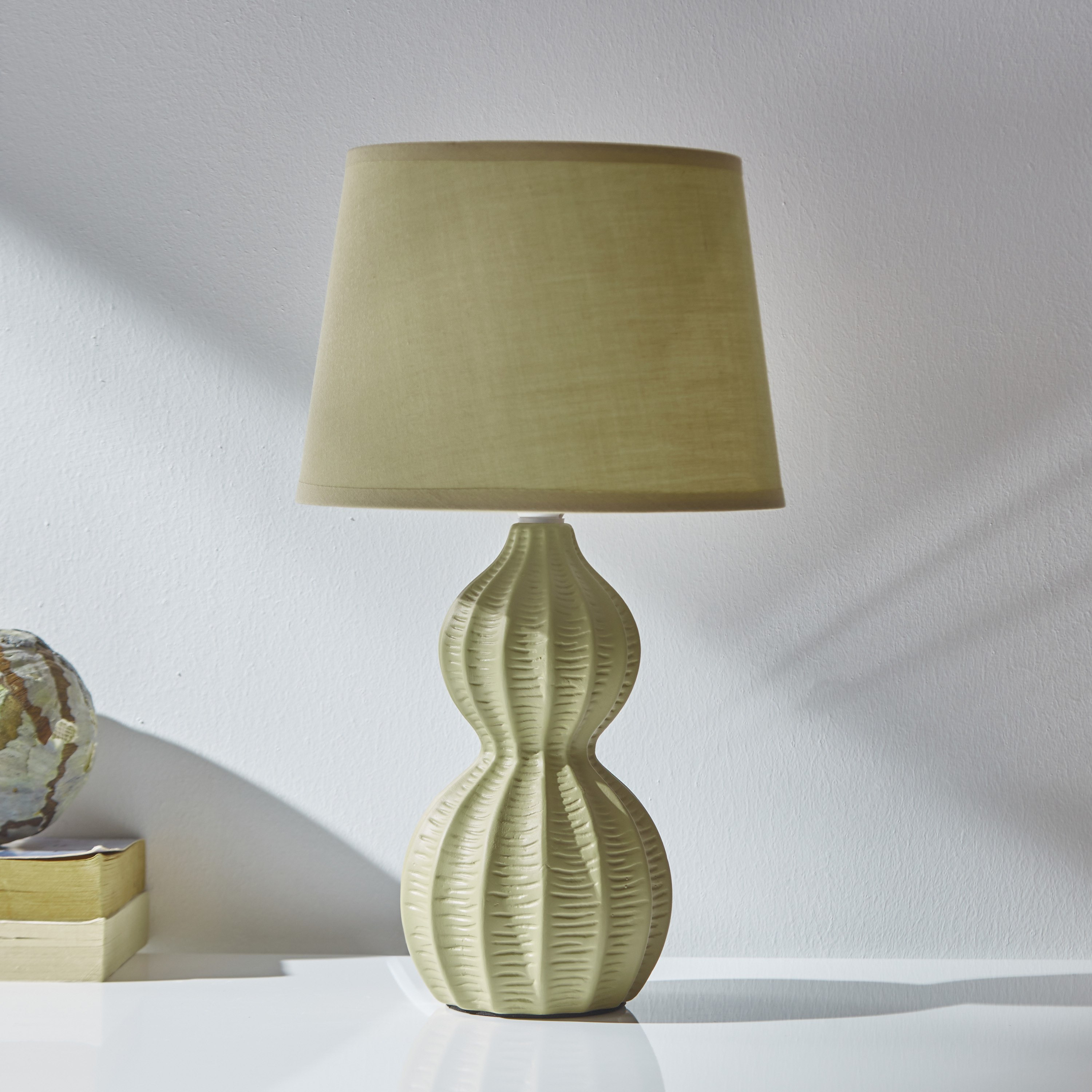 مصباح طاولة سيراميك من فيلورين - 20x35.5 سم-hbxlivingroom-lighting-tablelamps-image-1