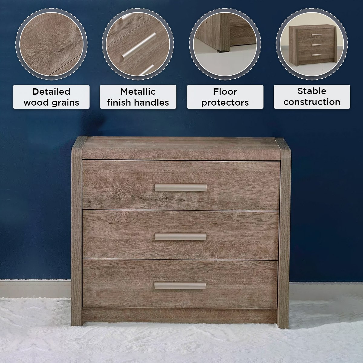 Curvy 3-Drawer Young Dresser without Mirror-hbxfurniture-kidsroom-kidsdressersandmirrors-image-5